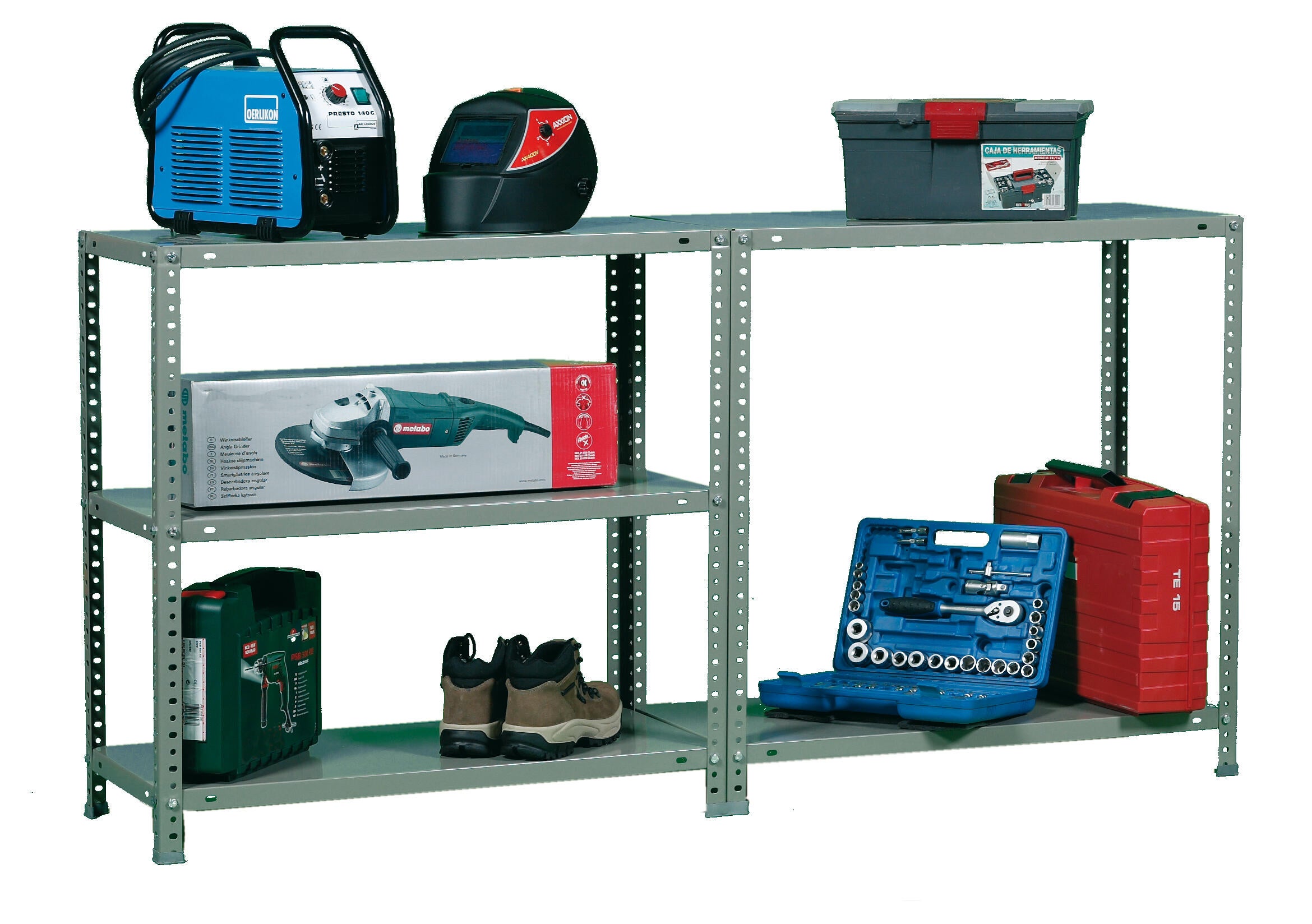 Estante metálica cinza 5 prateleiras 110x50x200 cm 90 kg Simonrack - 11