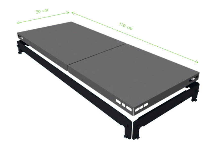 Reforço para estante metálica aço cinza 50 cm 250 kg Ar Shelving - 3