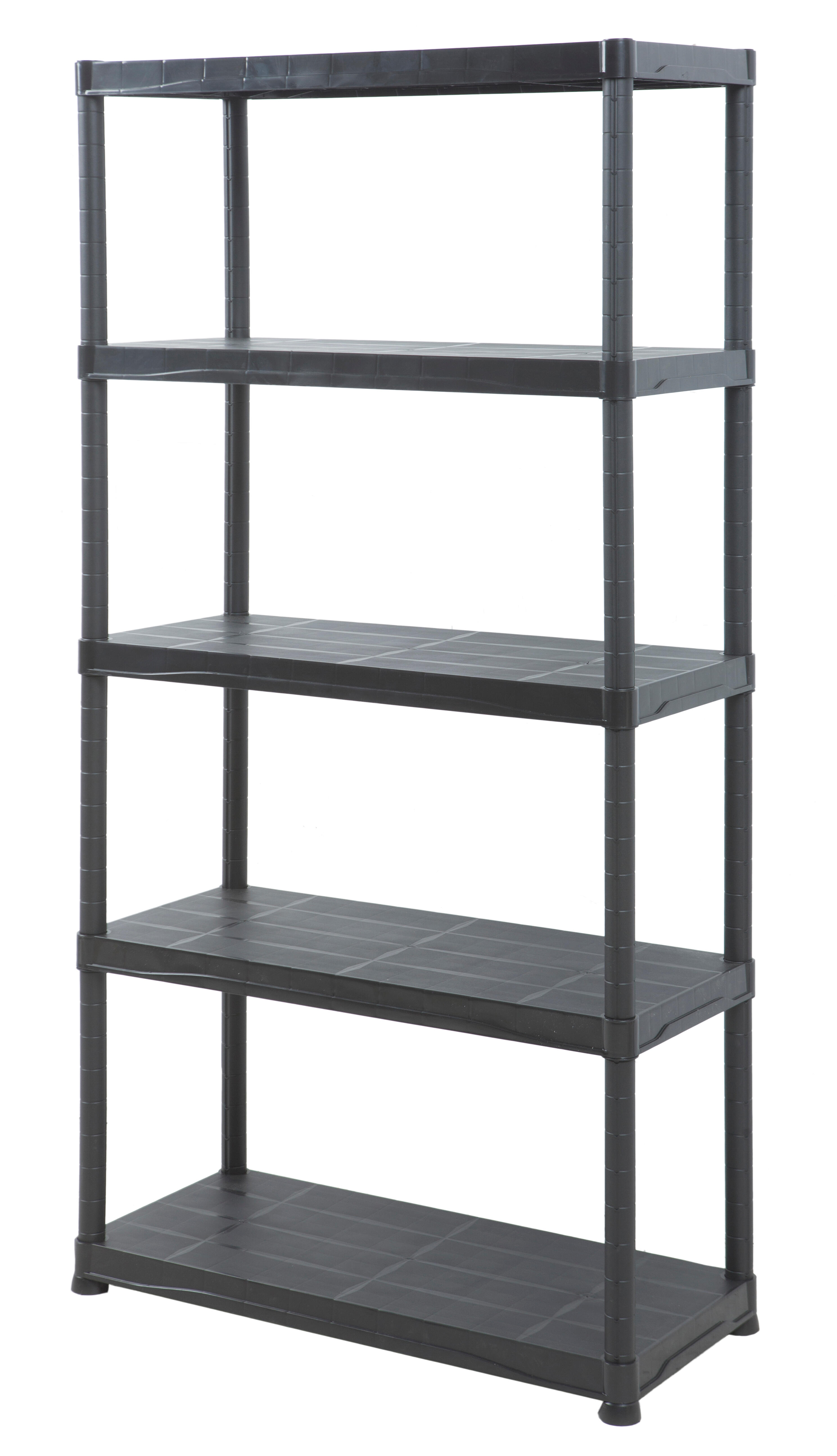 Estante em PVC preto 5 prateleiras 180x90x40 cm 200 kg Tayg Home - 16