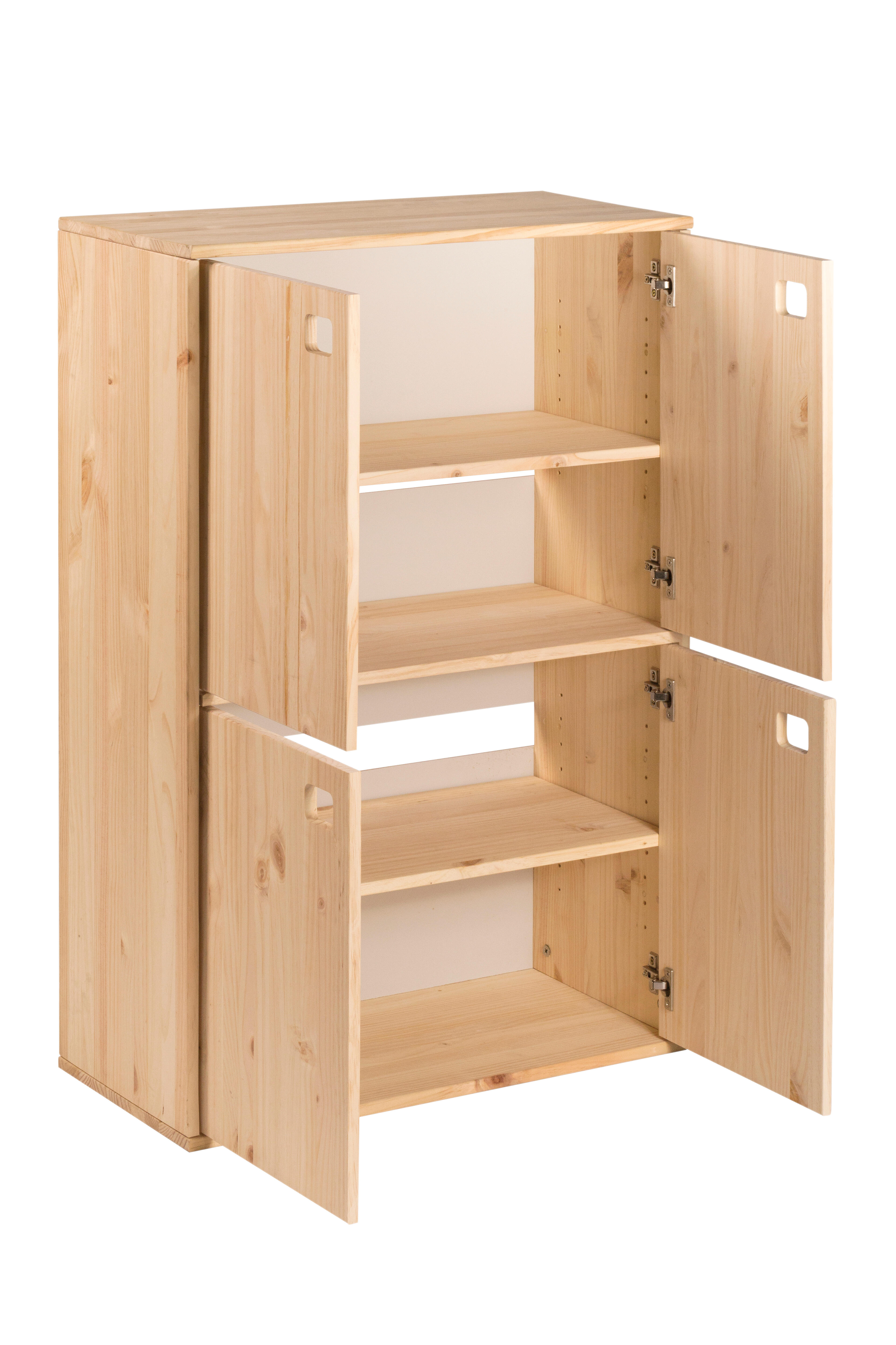 Estantería de madera en kit Dinamic de 70,8x105,4x33 cm y 50 kg max, por balda - 4