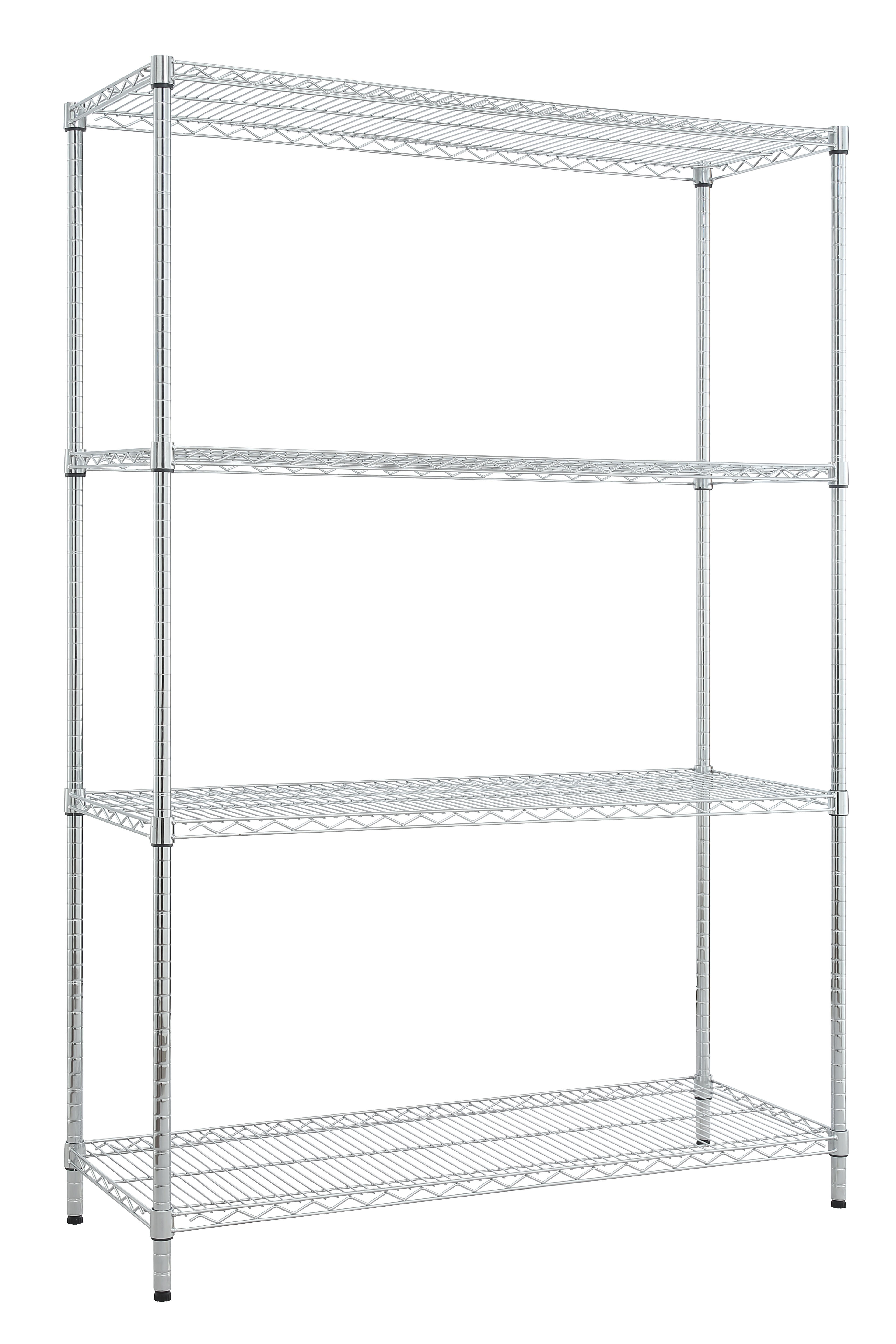 Estantería cromada nsf 180x120x45 pro 4 baldas 350kg