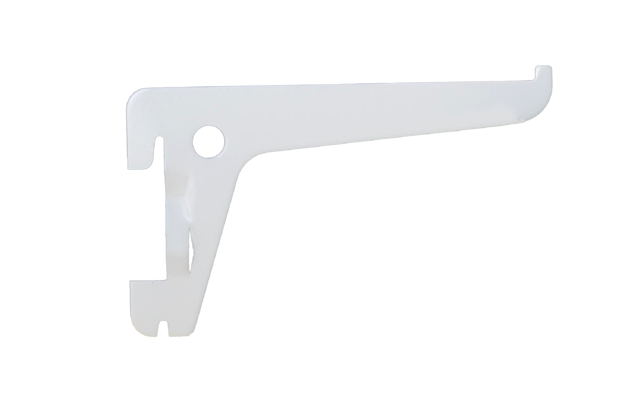 1 cartela para cremallera sencilla de acero blanco 10 cm