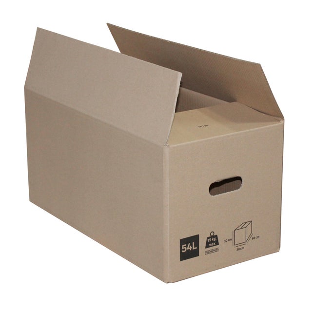 Caixa de mudança cartão 60 x 30 x 30 cm 54L