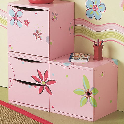 Cajonera de madera  de 36x36x30cm y capacidad l - 2
