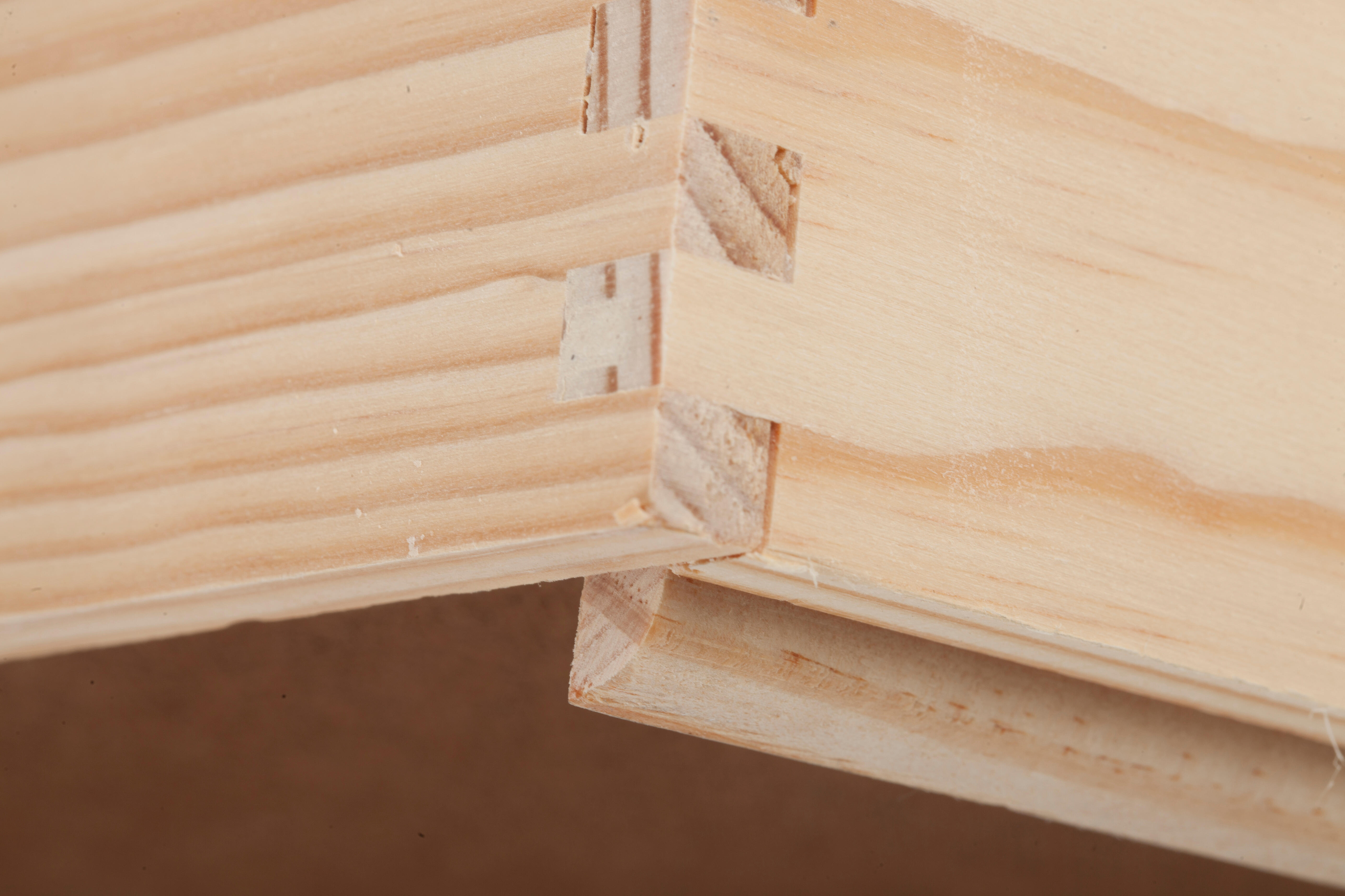 Caja de madera de 15x40x30 cm y capacidad de 18L - 3