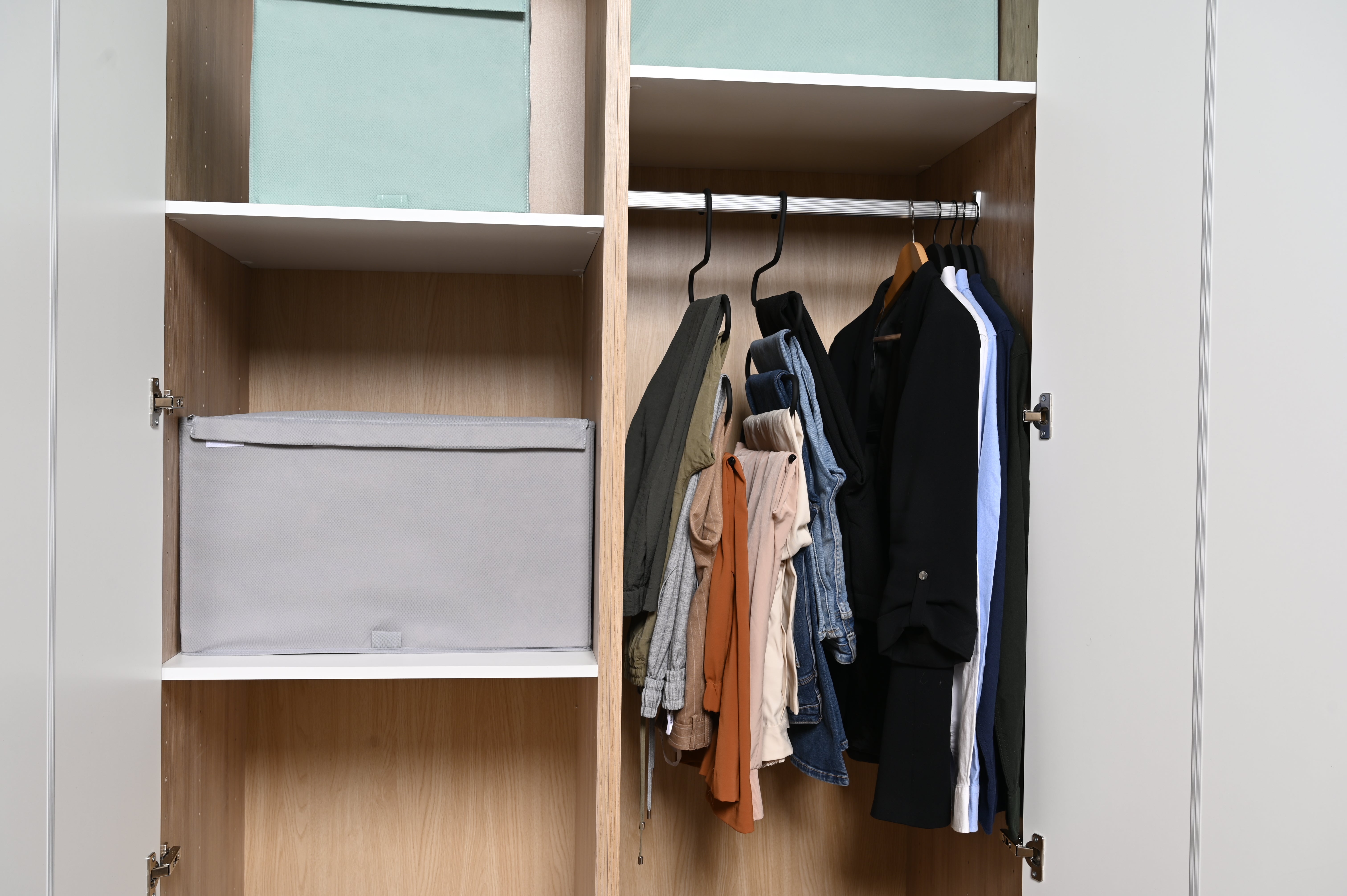 Percha para pantalones SPACEO metalica negro 31x40 cm (anchoxalto) - 8