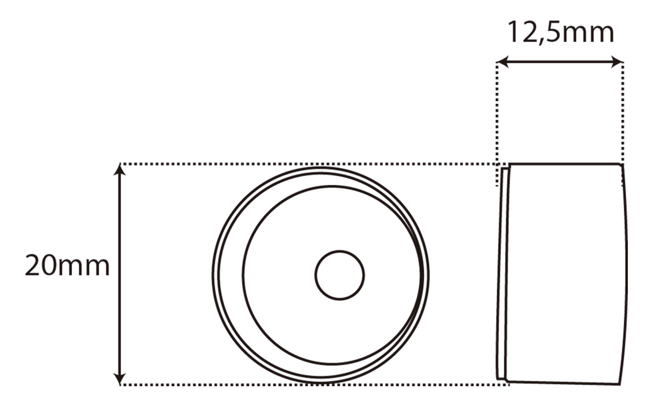 Soporte y remate para barra de armario Lateral SPACEO de Aluminio Plata - 2