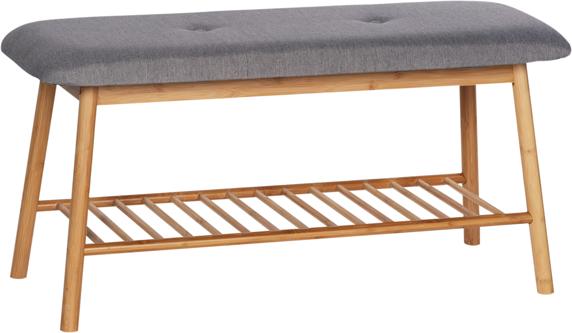 Banco zapatero bahari gris para 4 pares de 90x45x34 cm