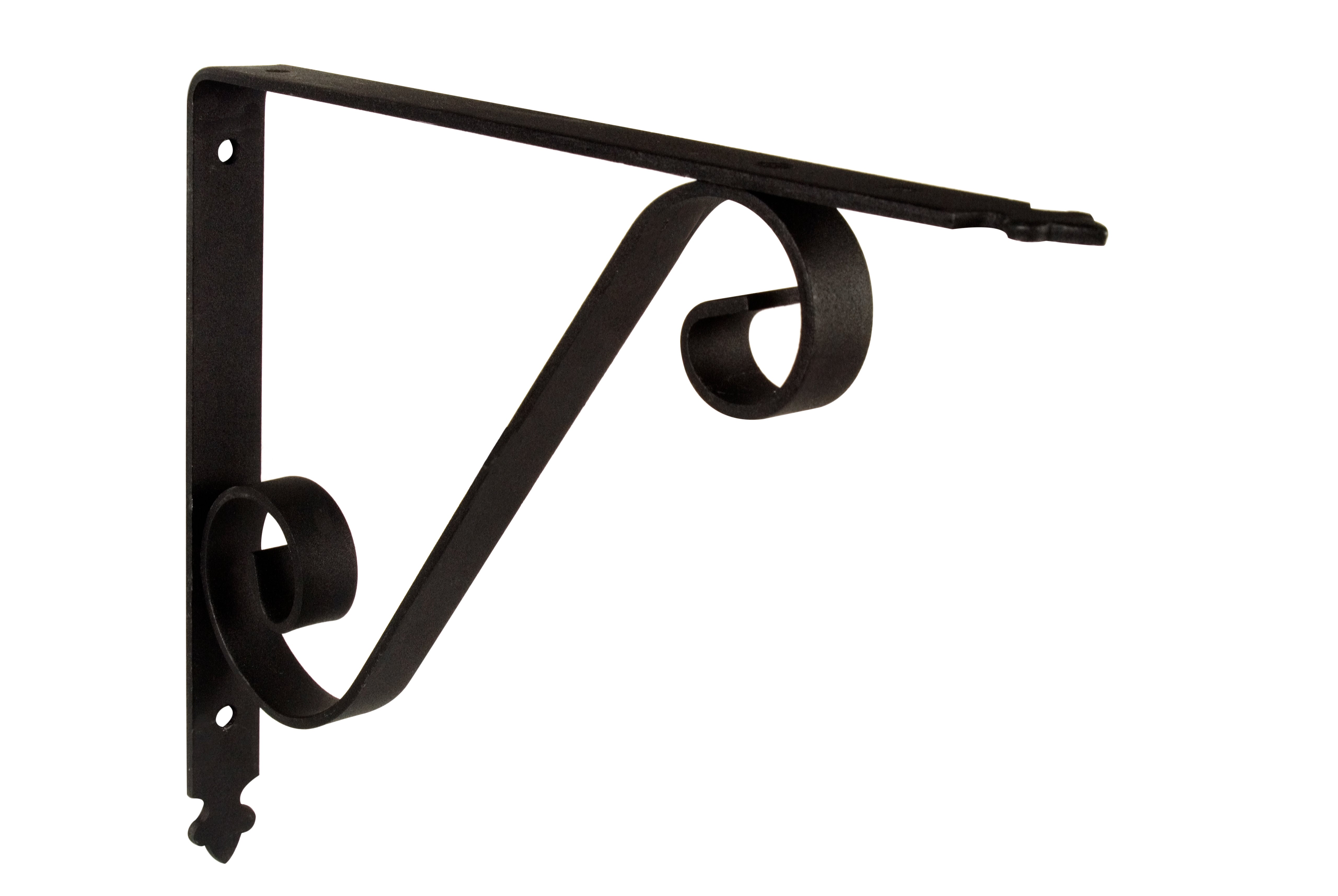 Escuadra decorativa forja negro alt. 20 x an 25 cm