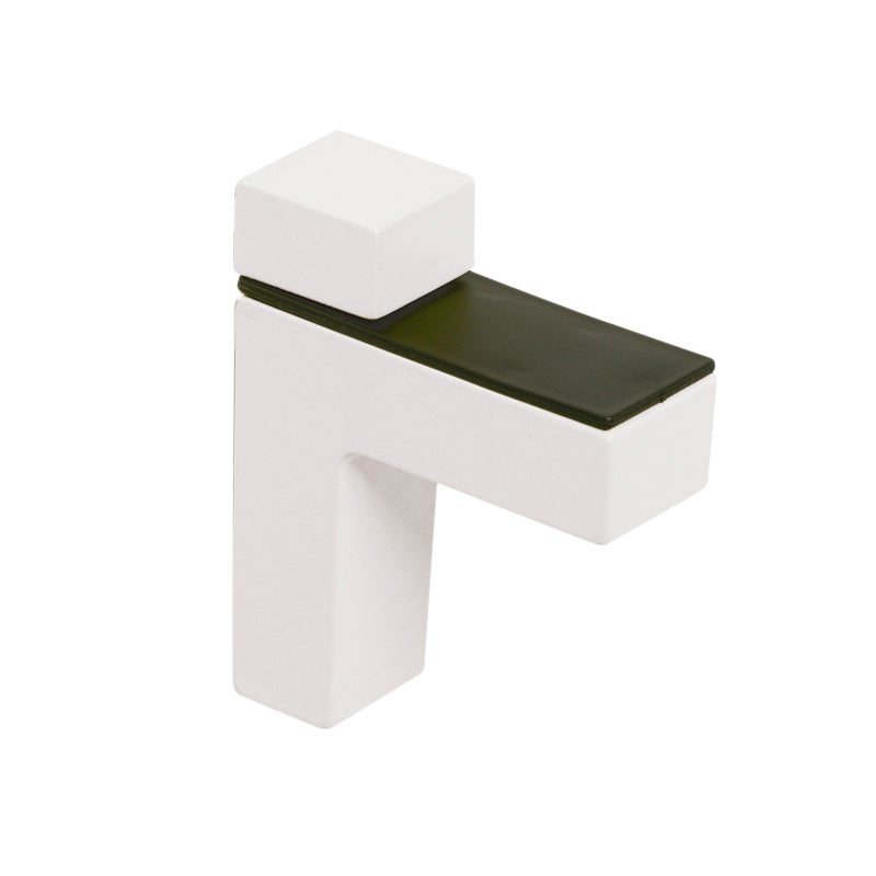 2 soporte clip para balda para baldas de 24 mm y 40 kg de carga máx