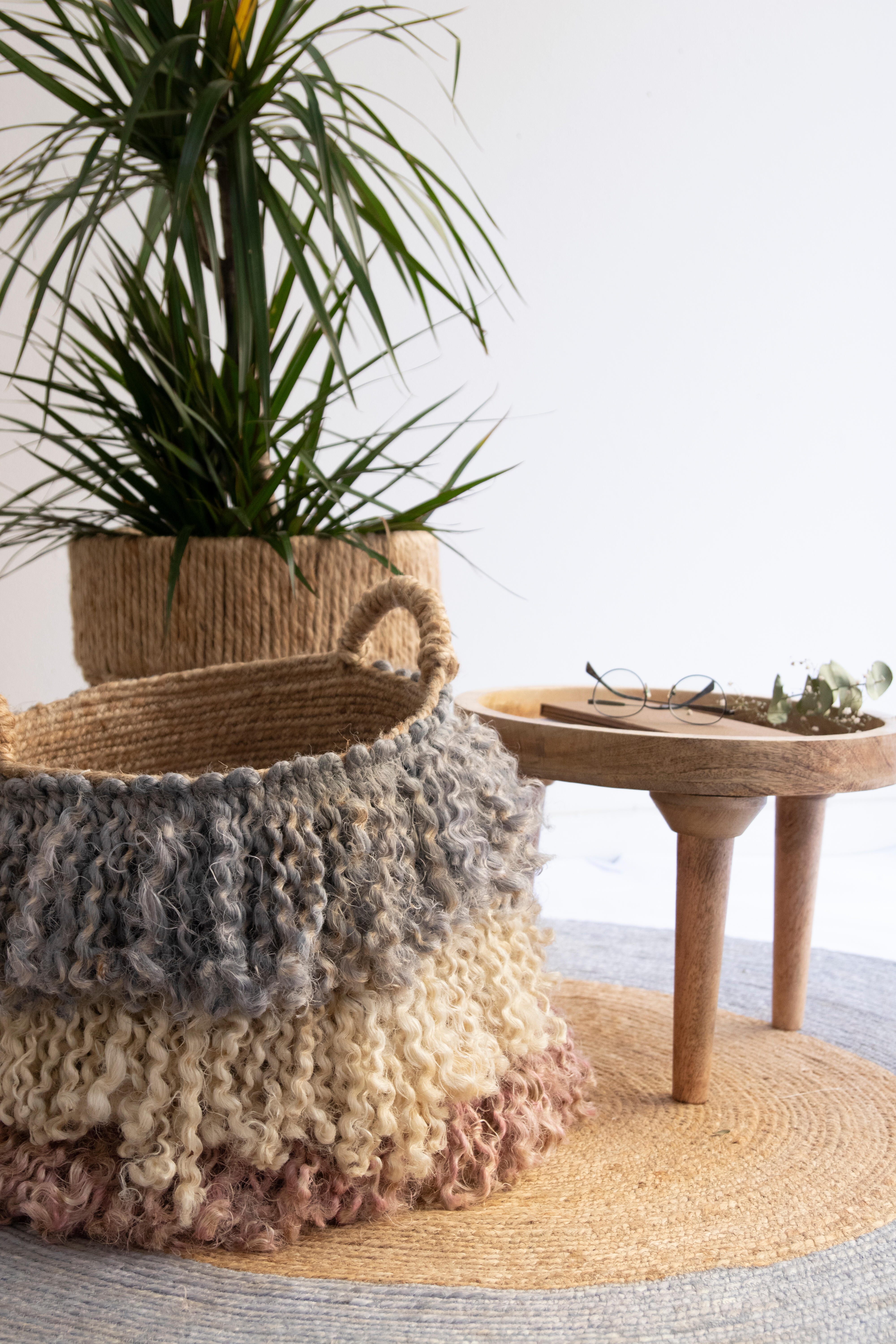 Cesta decorativa BASKET FORMENTERA multicolor 30x37x30 cm - 2