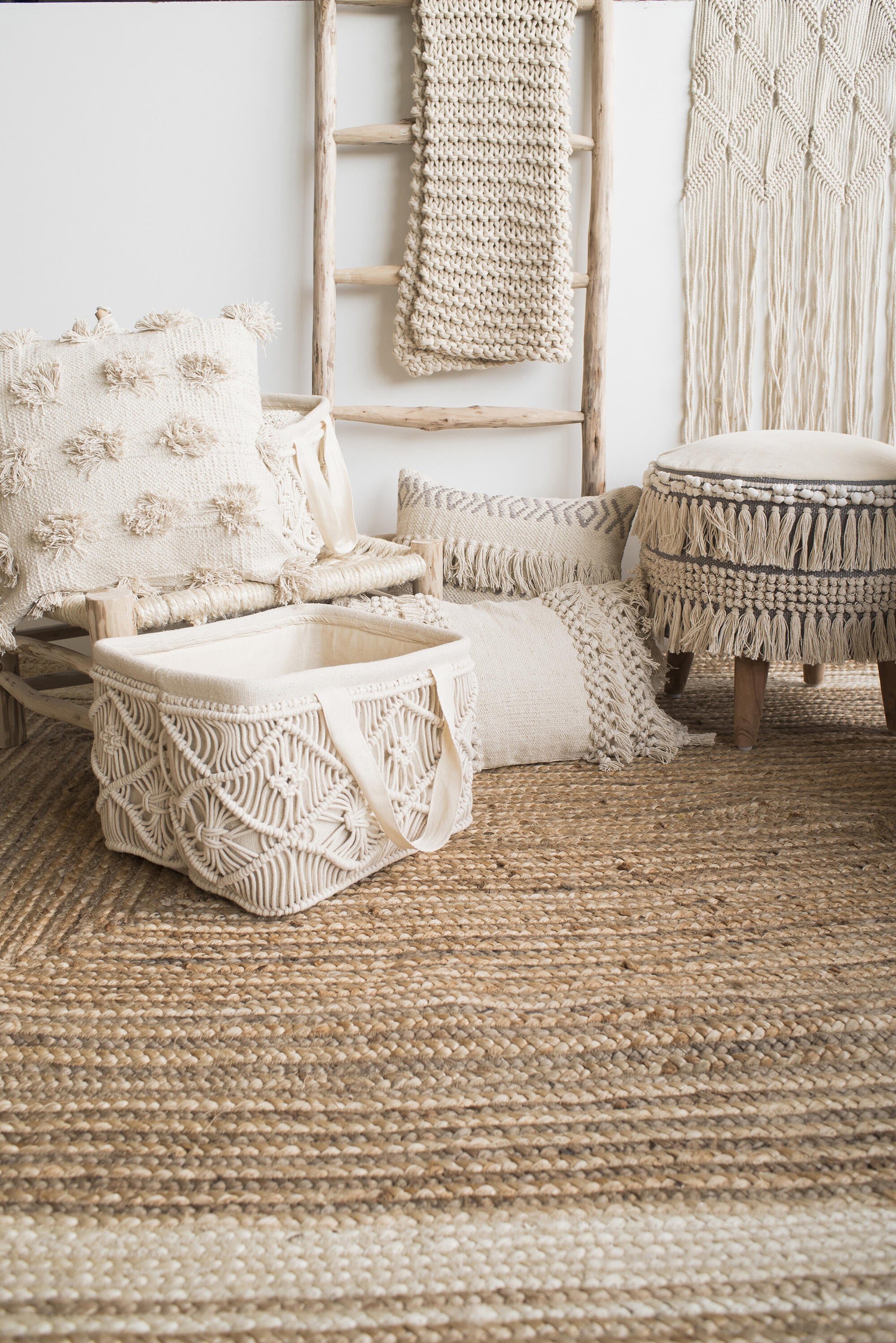 Cesta de algodón de 28x38x28 cm plegable - 6