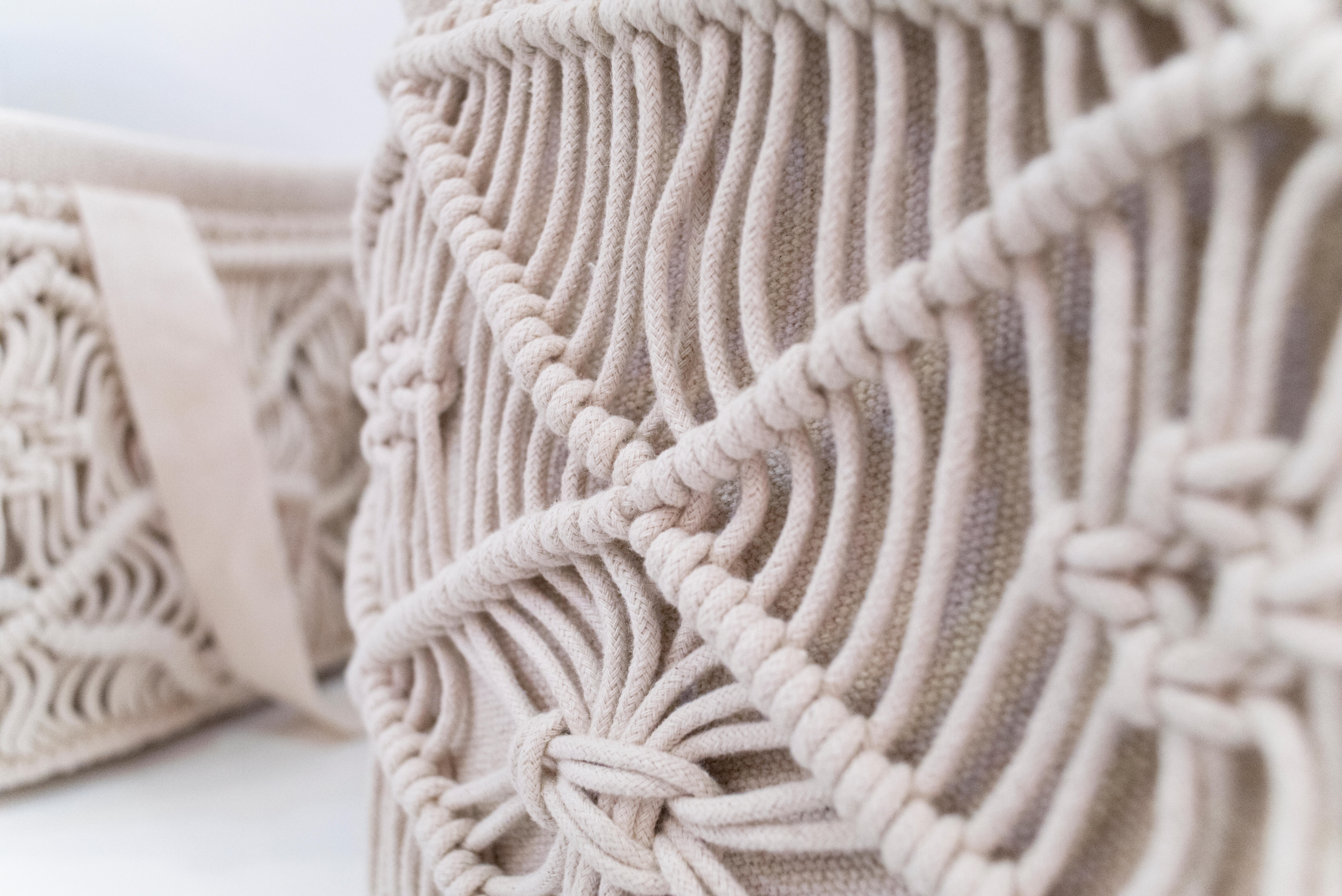 Cesta de algodón de 28x38x28 cm plegable - 4