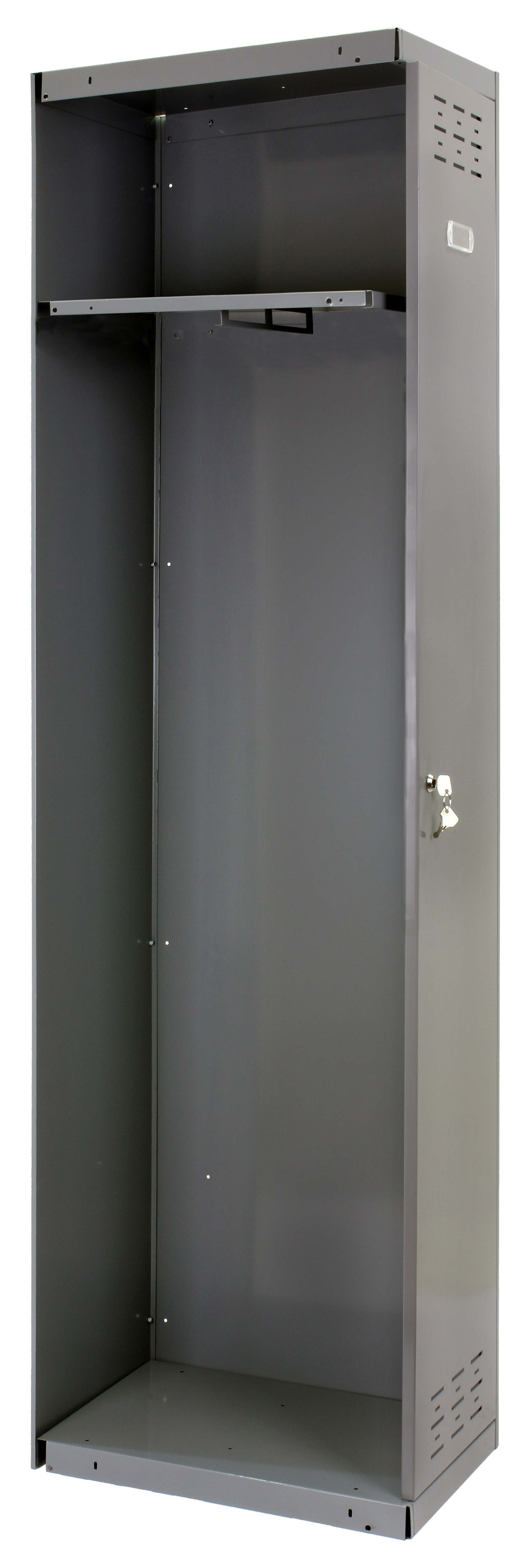 Taquilla adicional diy de acero 30x180x50 cm desmontada color gris 1 puerta