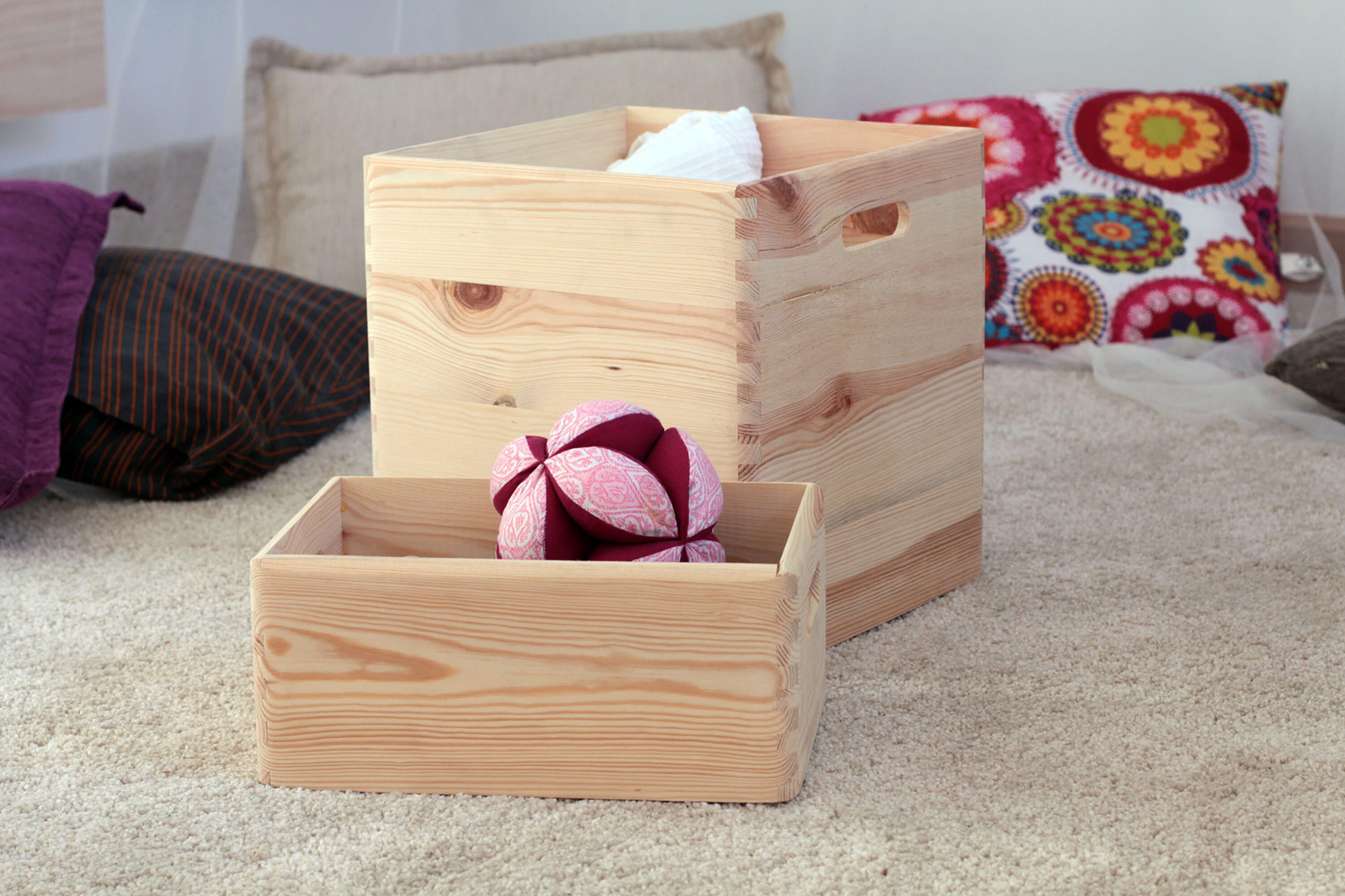 Caja de pino de 23x30x40 cm   - 8