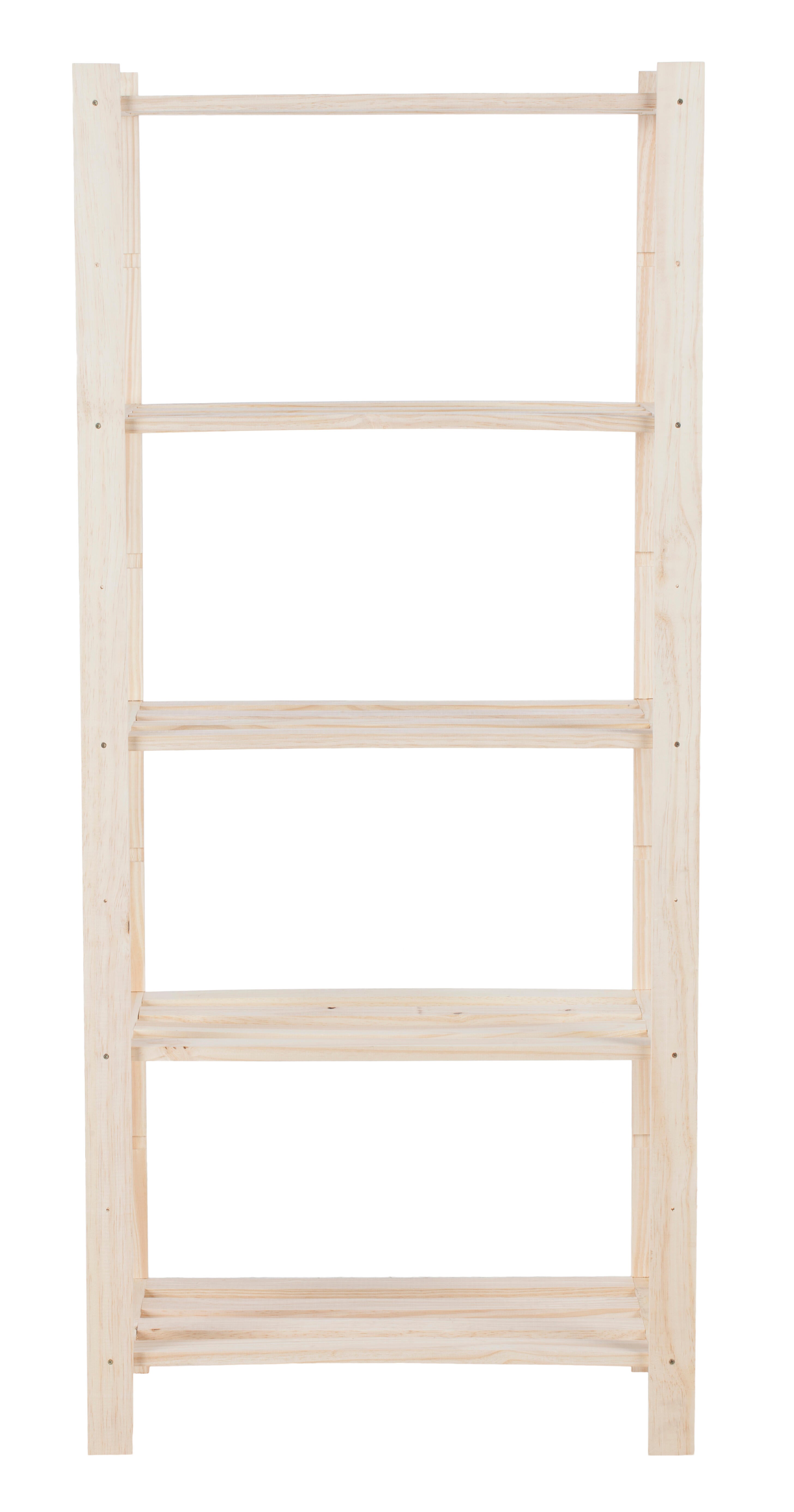 Estante pinho 5 prateleiras 75x40x170cm 50kg - 4
