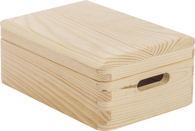 Caja de madera beige Creative 20x15x9cm