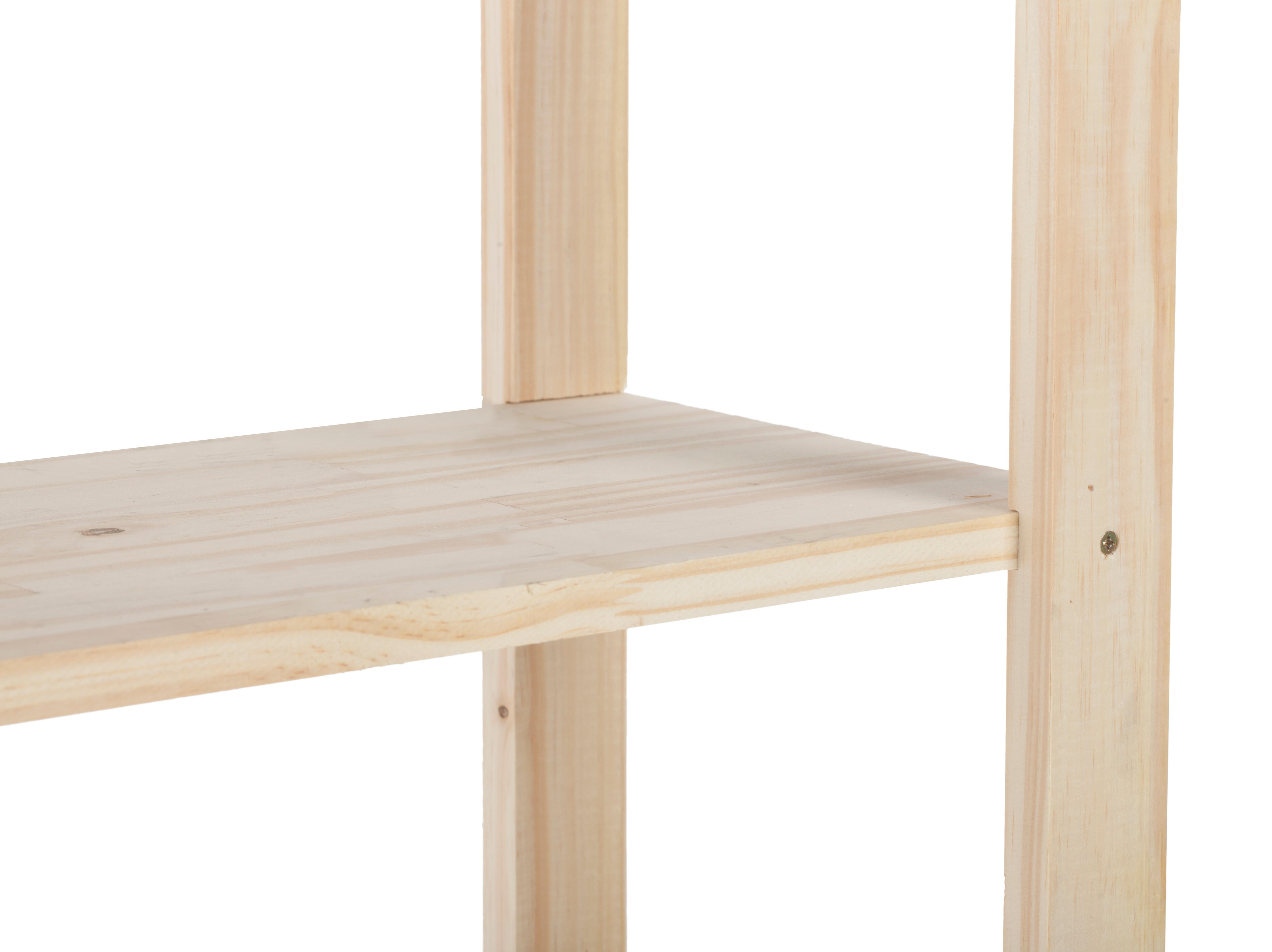 Estantería de madera de pino macizo con 5 baldas 170x65x28cm 150 Kg - 9