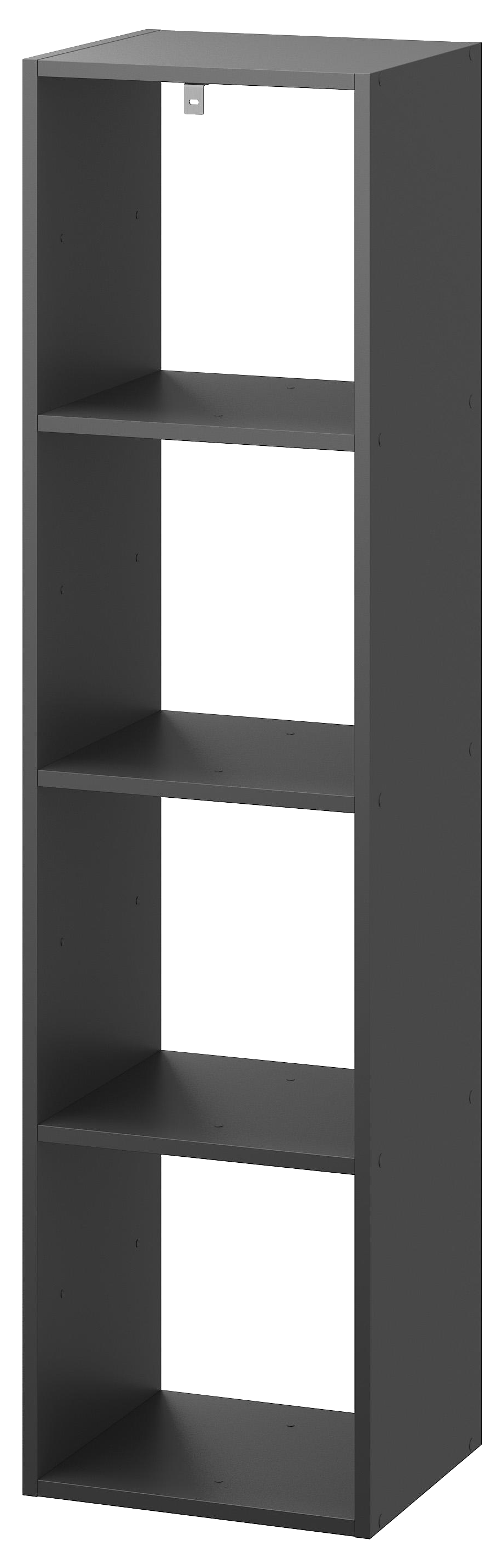 Estante cubo 4x1 preto 139,3x36x31,7 cm Spaceo Kub - 2