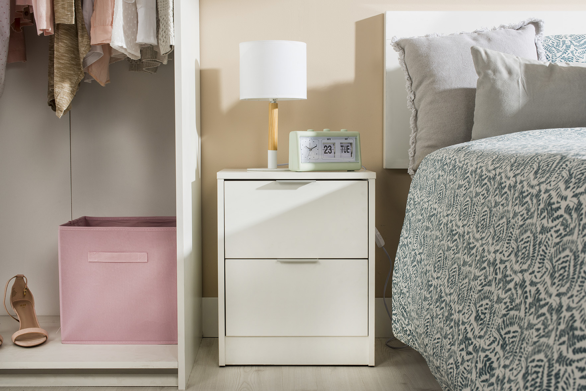 Armario puerta corredera One 150x200x60cm con 2 puertas color roble - 26