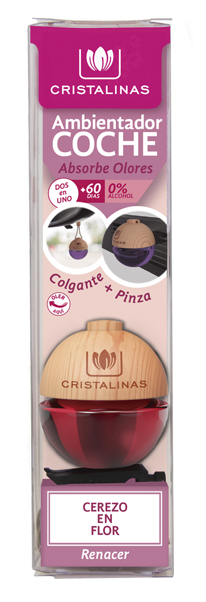Ambientador carro CRISTALINAS flor de cerejeira - 3