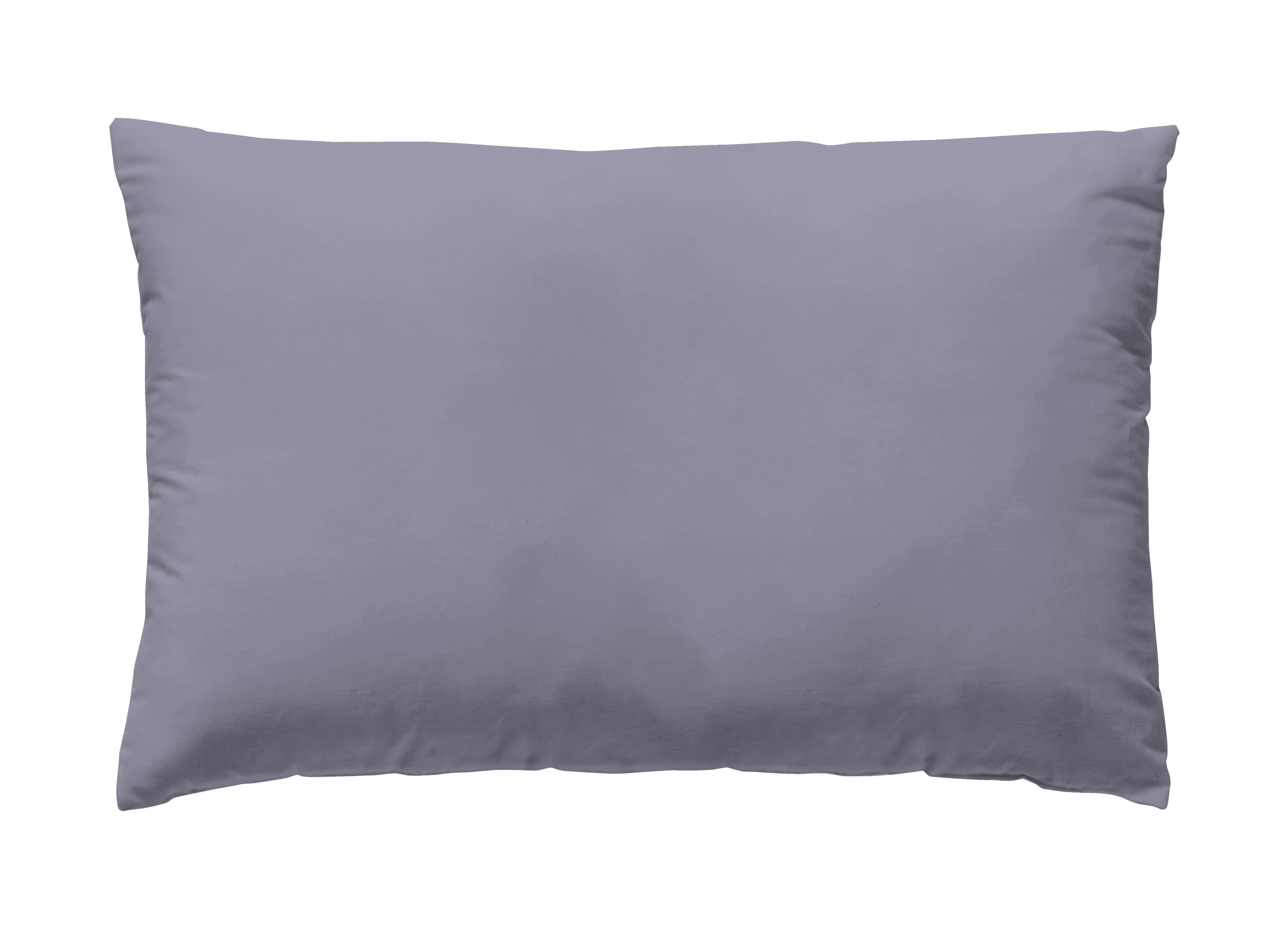 Funda de almohada wash grament algodón 200 hilos lavanda 45 x 110 cm