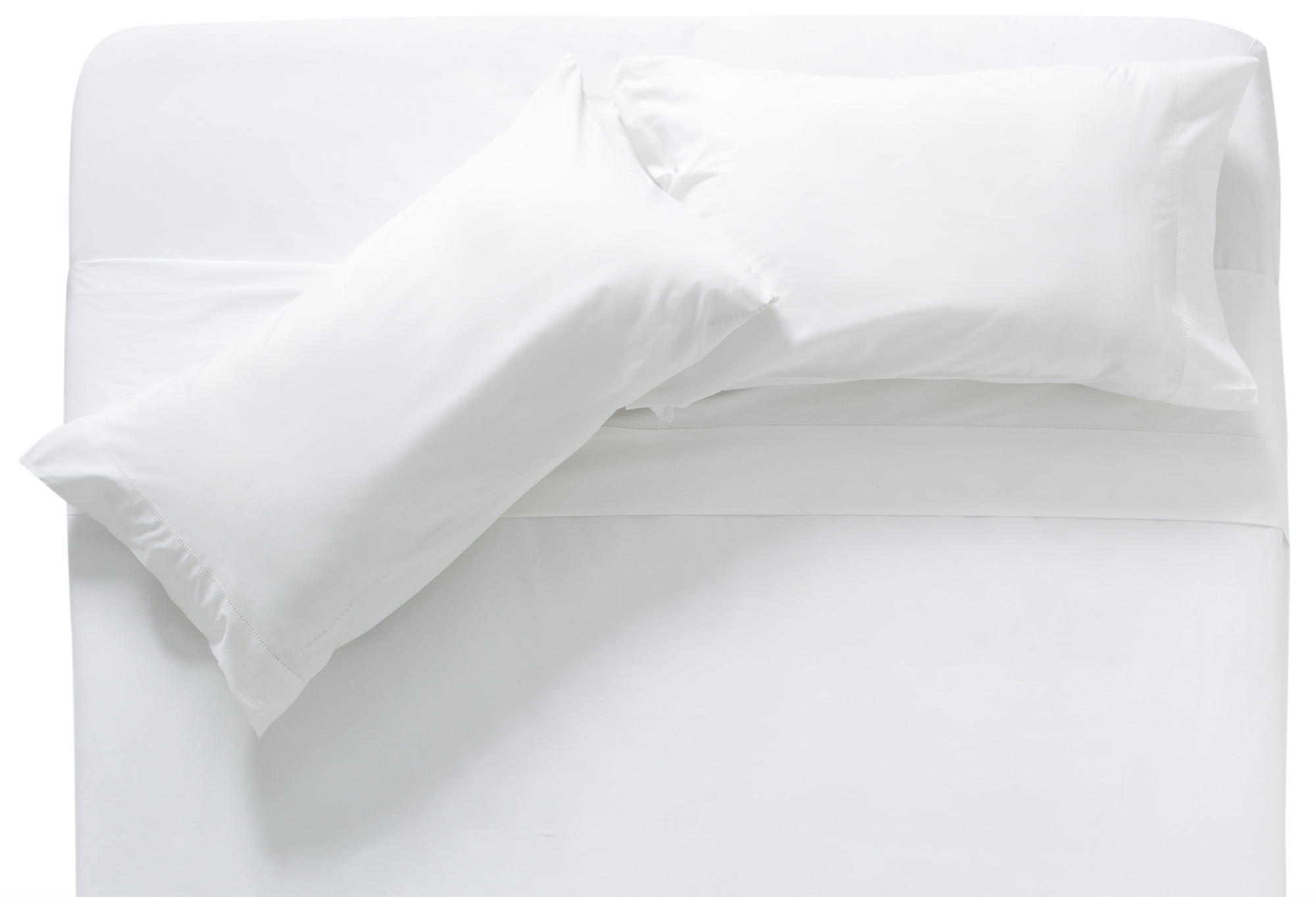 2 Fundas de almohada Vainica algodón percal 200 hilos blanco 50 x 75 cm para cama de 140 cm - 4