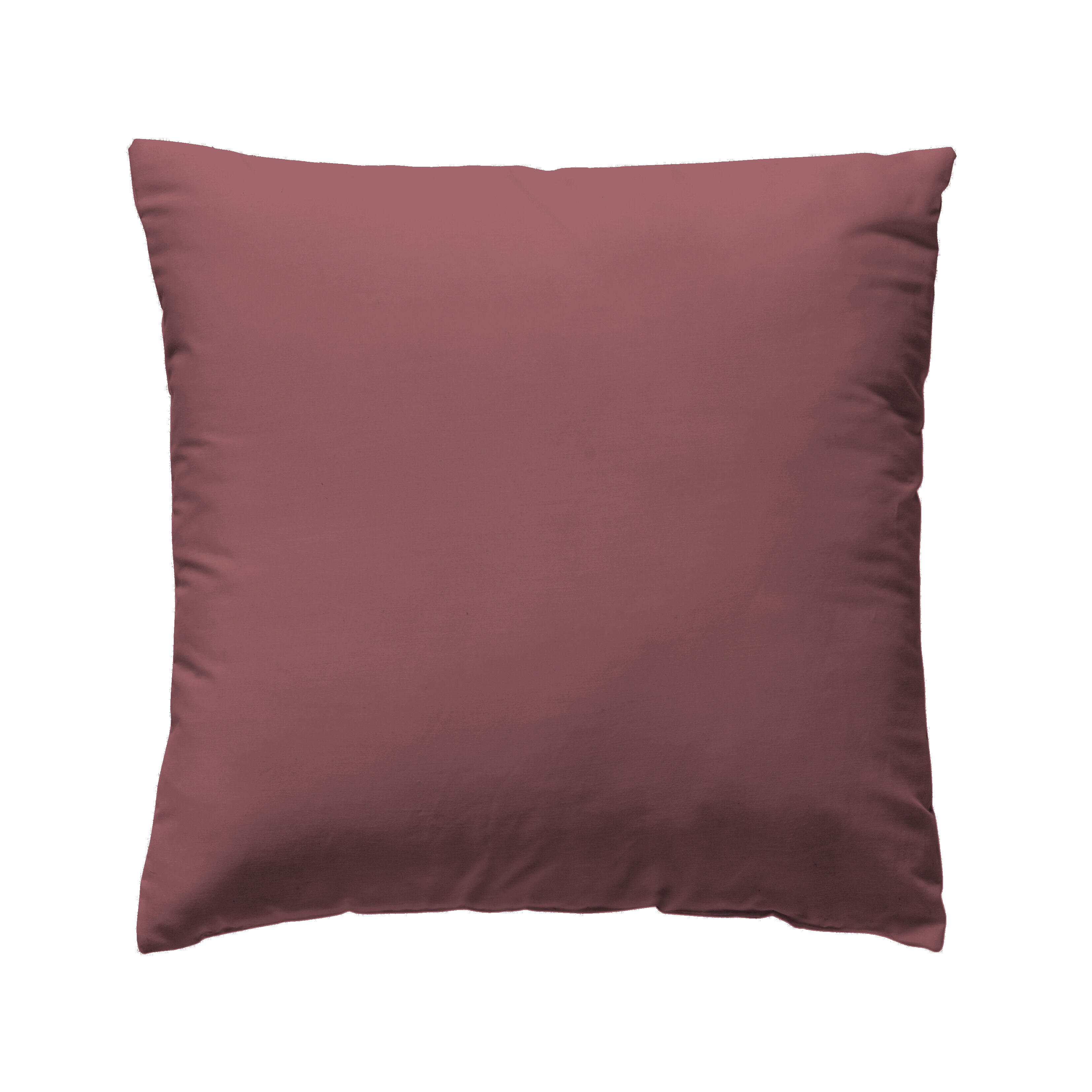 Funda para cuadrante de cama wash garment percal 200 hilos smoky red 60 x 60 cm