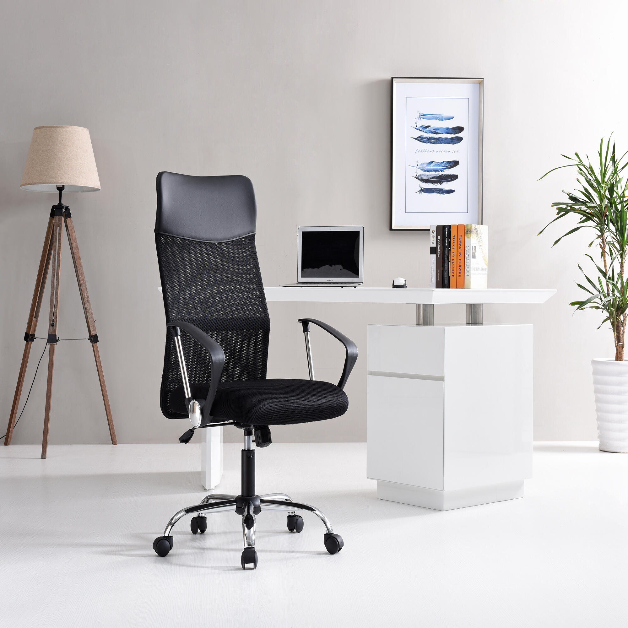 Sillas de escritorio de oficina, silla de cuero para computadora, silla  ergonómica, silla de juegos, cómoda silla giratoria de altura ajustable,  silla