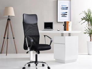  Silla de oficina ergonómica, silla de escritorio