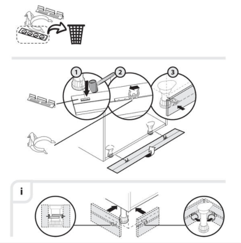 Pack 10 abraçadeiras para rodapé madeira - 3