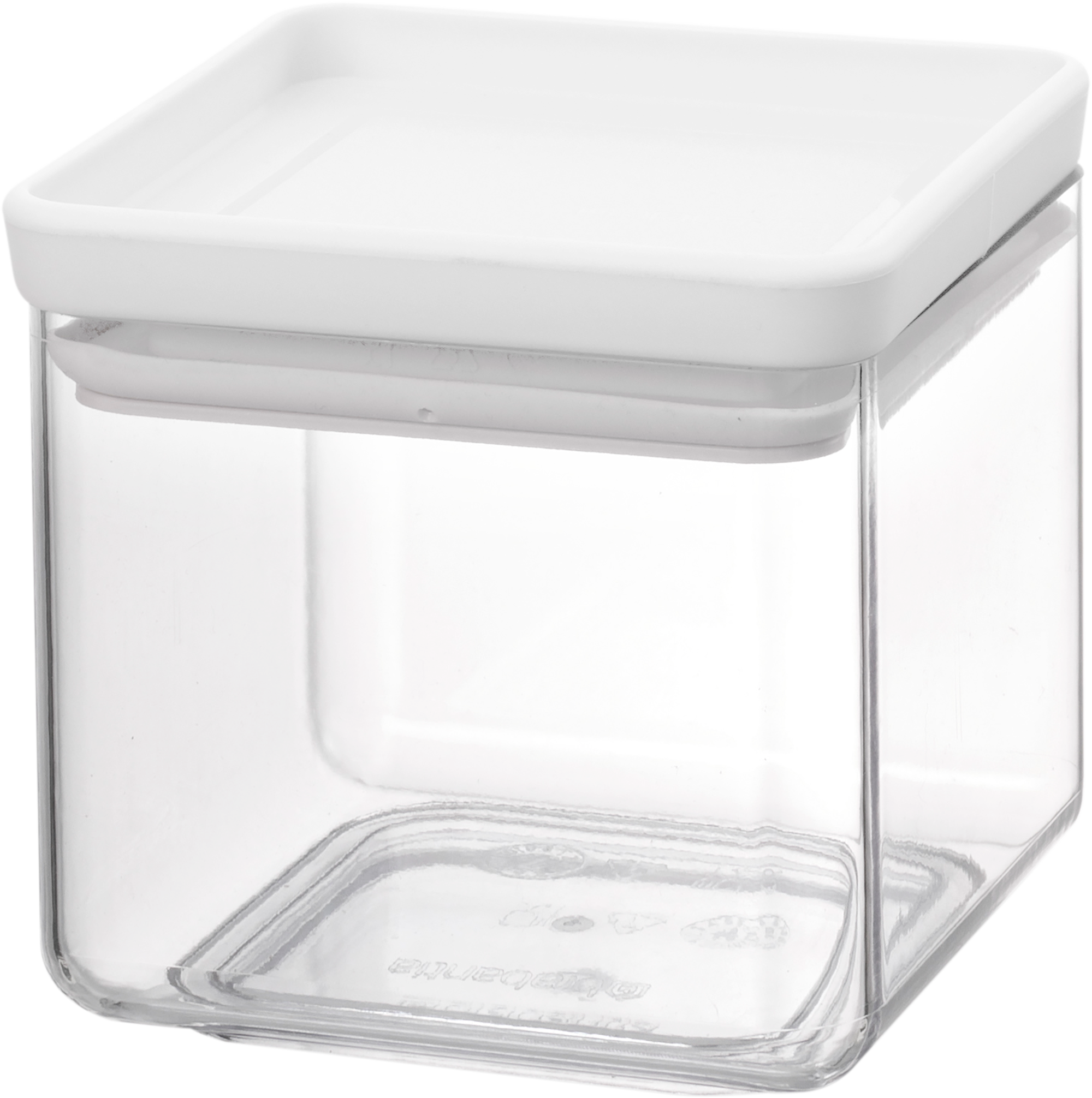 Bote de cocina pequeño apilable tapa gris claro brabantia
