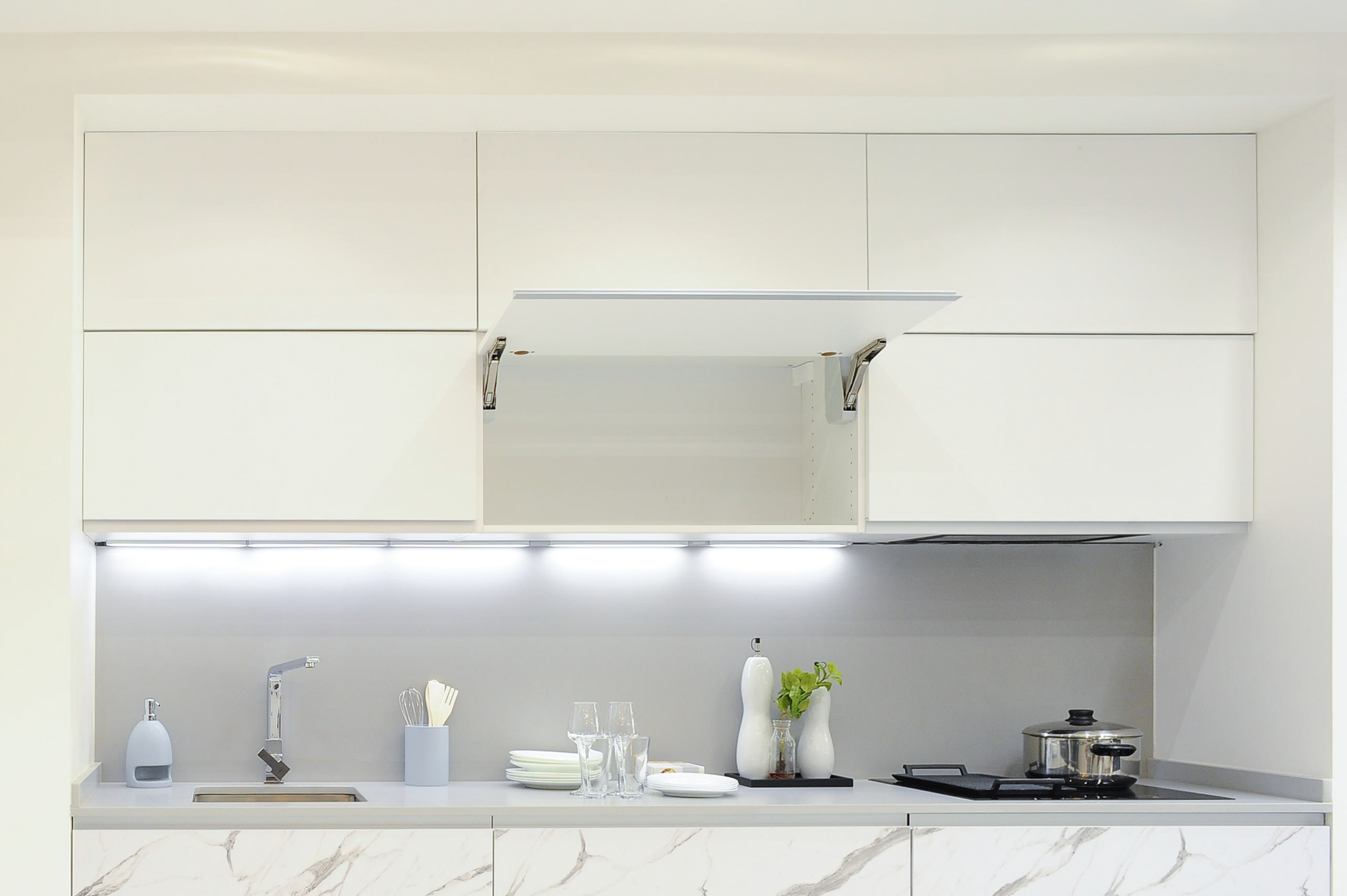 Frente gaveta de cozinha Delinia Mikonos 90X39 cm branco mate - 4