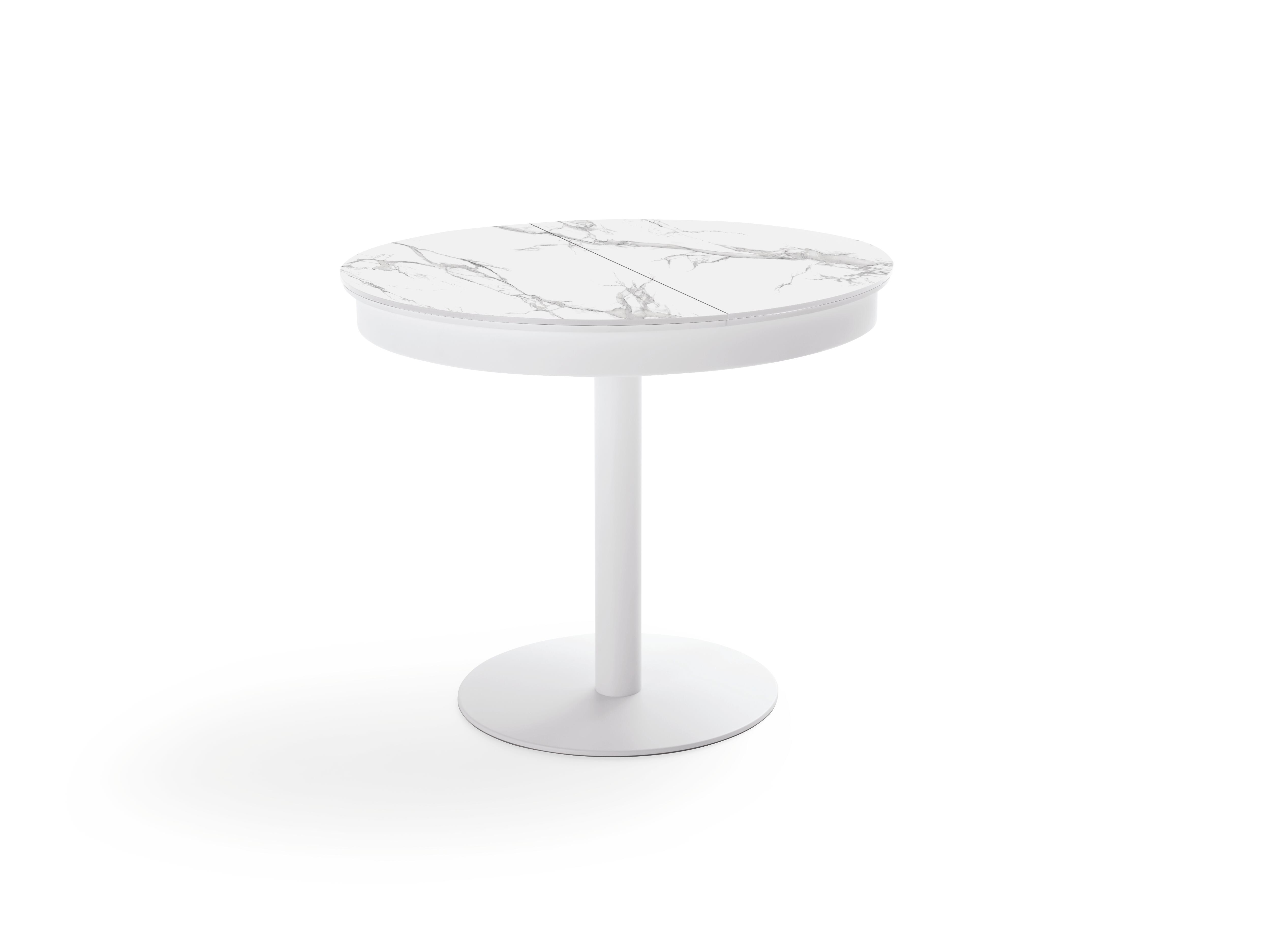 Mesa point red.90 dekton aura15 - blanco