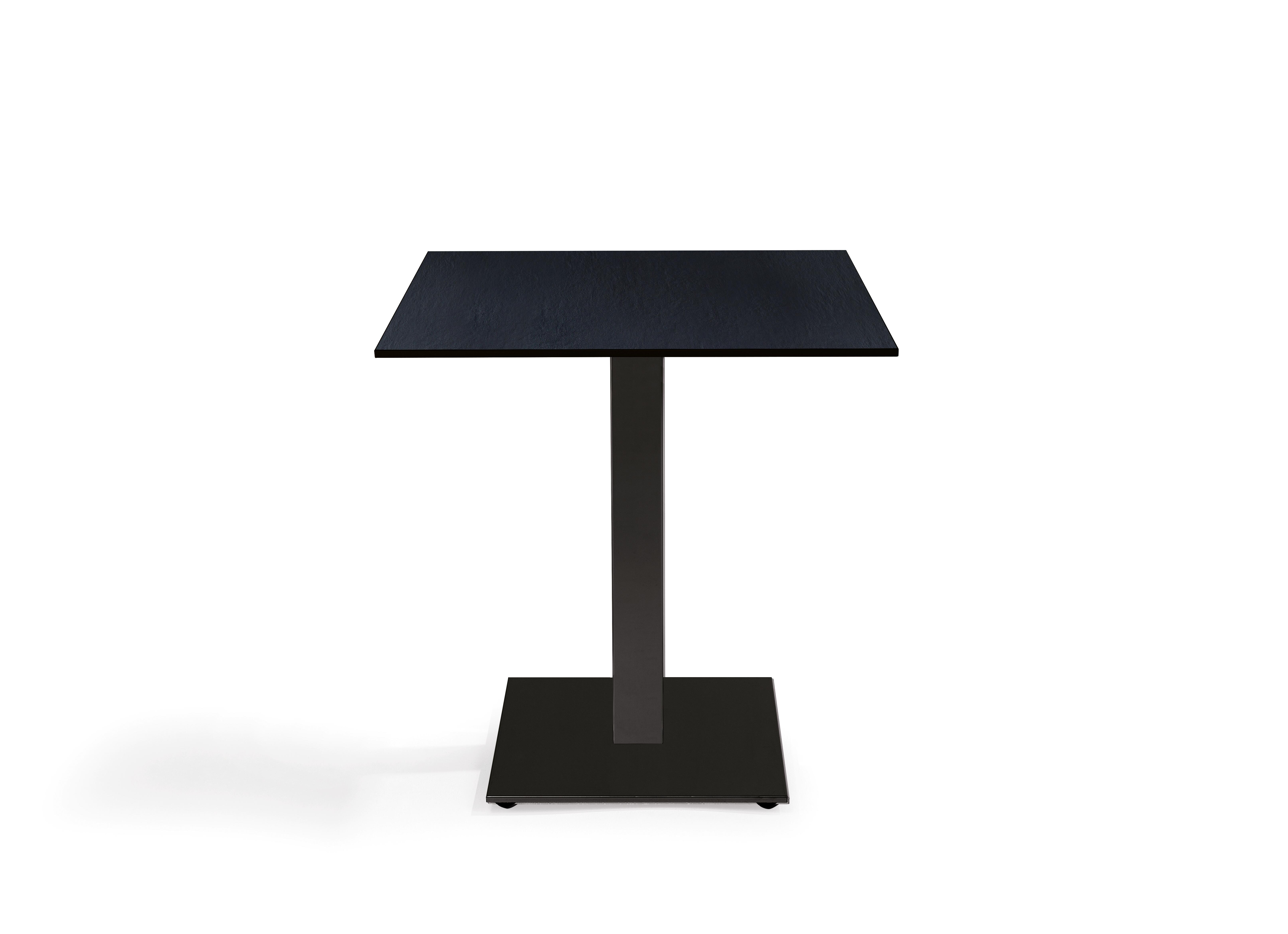 Mesa ania 70x70 h.75 dekton sirius - negro