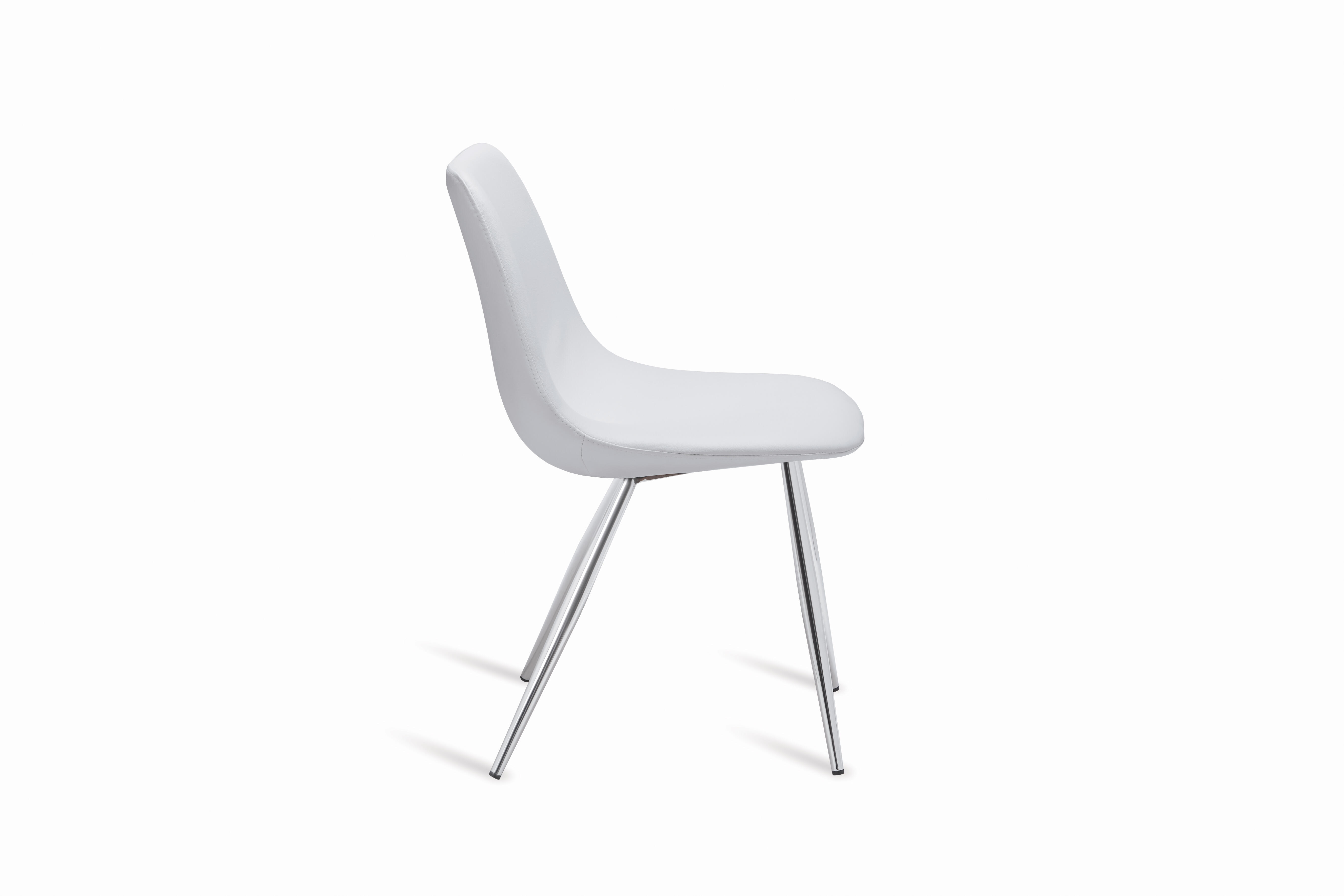 Silla de cocina portus pluma asiento blanco