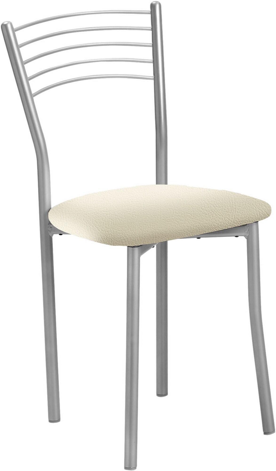 Silla kopa armazon aluminio asiento silver sisal