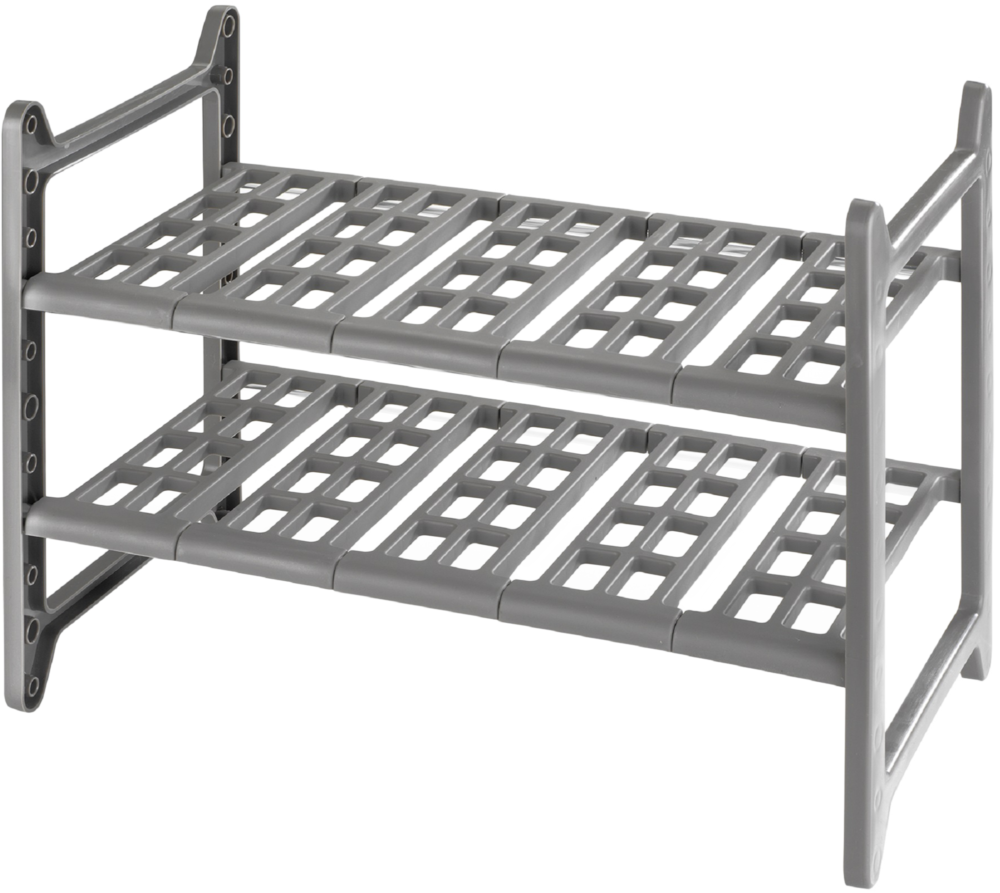 Estante extensible para mueble bajo de fregadero de cocina cromado 45-80x39x28cm