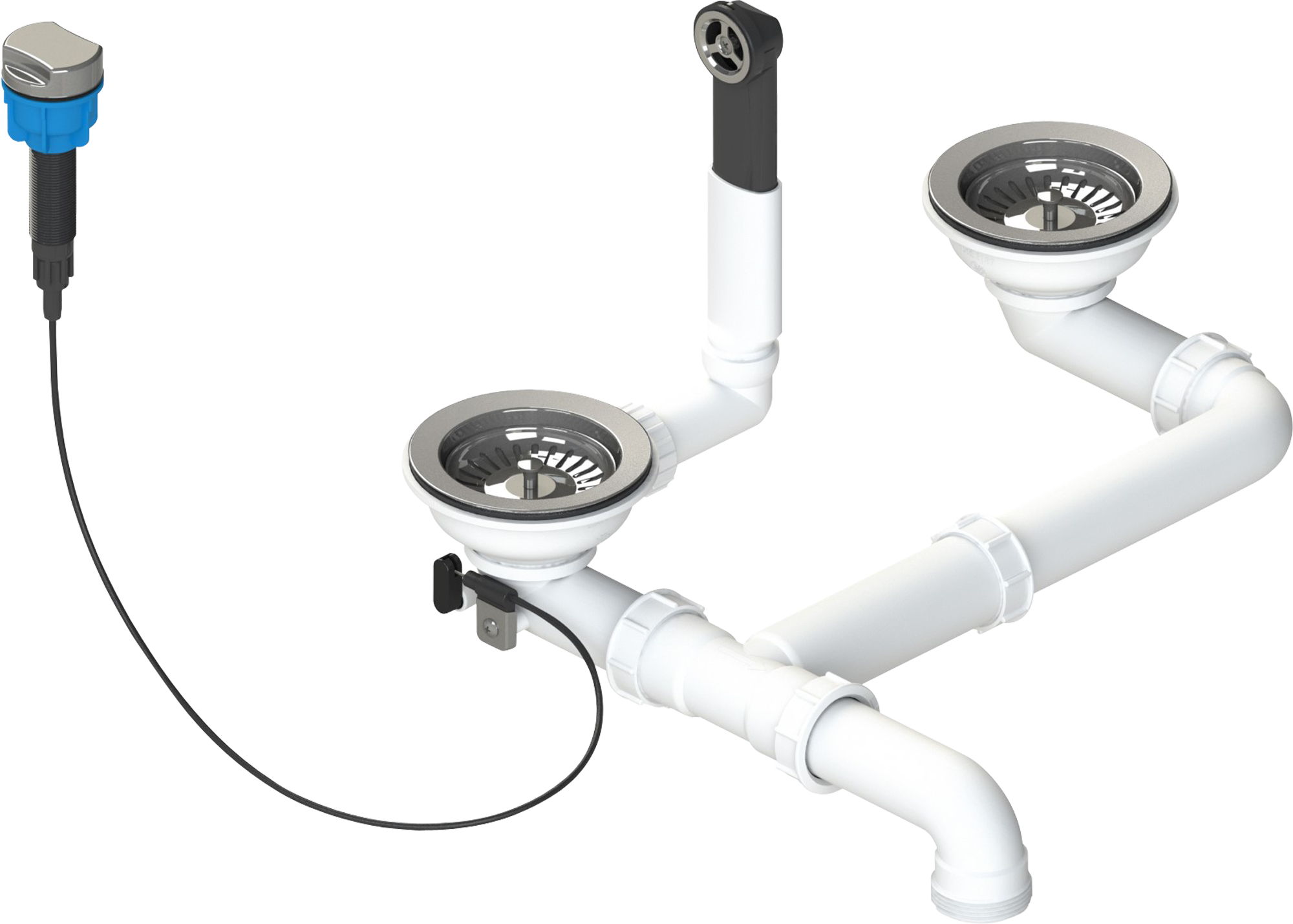 Lava-louça Delinia dueto elbe 86x50cm branca - 17