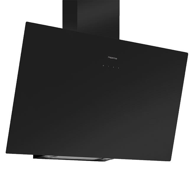 Campana de pared mepamsa display 80 cm 712 m³/h negro