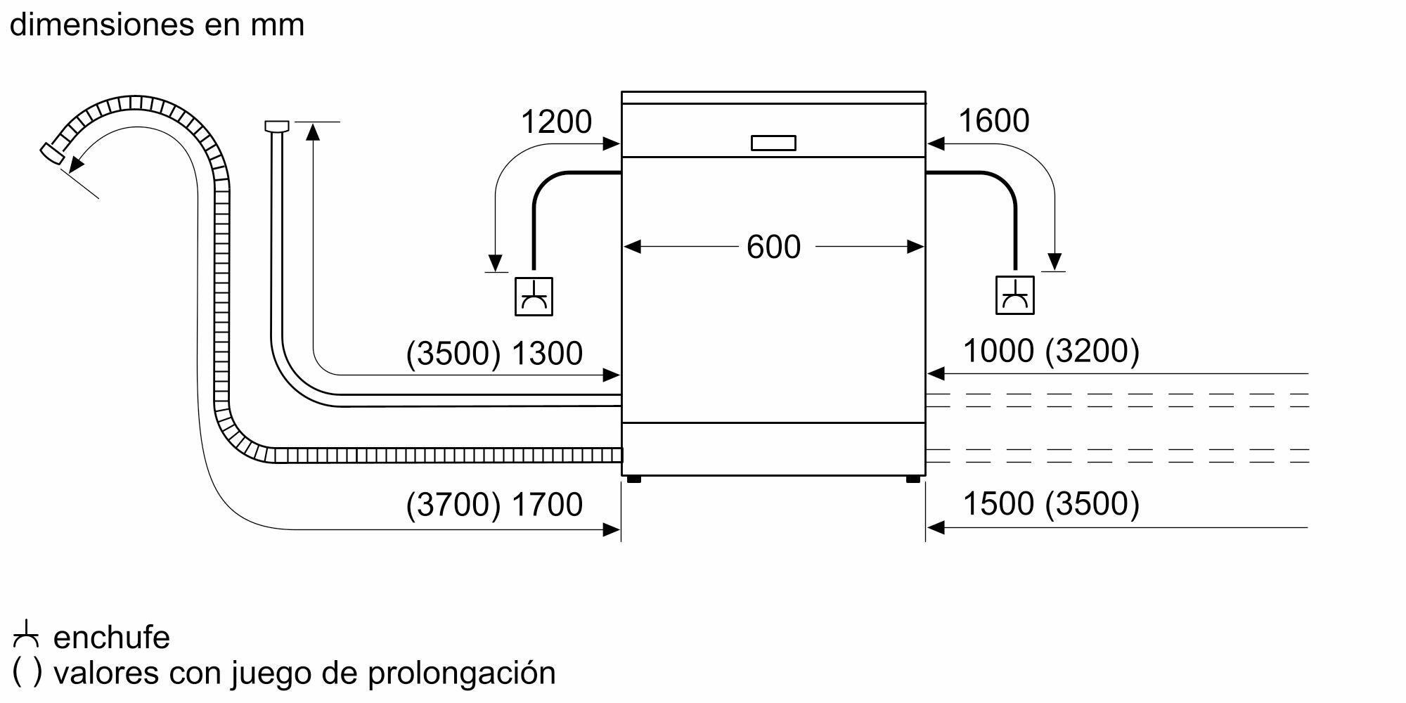 Lavavajillas BALAY 3VS506IP 12 cubiertos 5 programas con inicio diferido inox 60cm clase E - 2