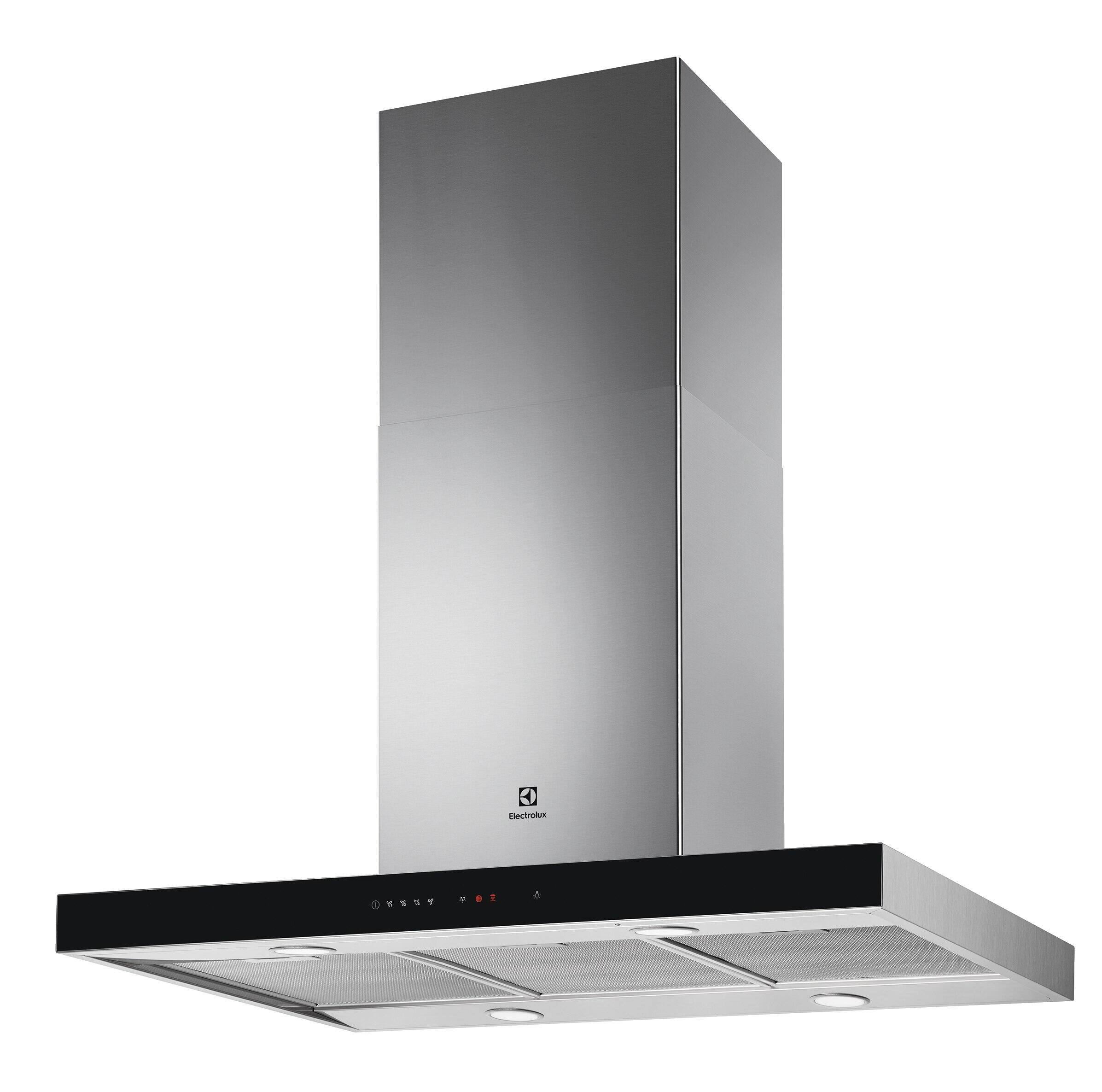 Campana isla ELECTROLUX LFI769X con 4 velocidades 89.8 cm 720 m/h negro clase A