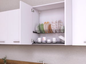 Arredobagno e Cucine Mueble escurreplatos armario colgante 80 para cocina,  2 puertas H60 + armario SX : : Hogar y cocina