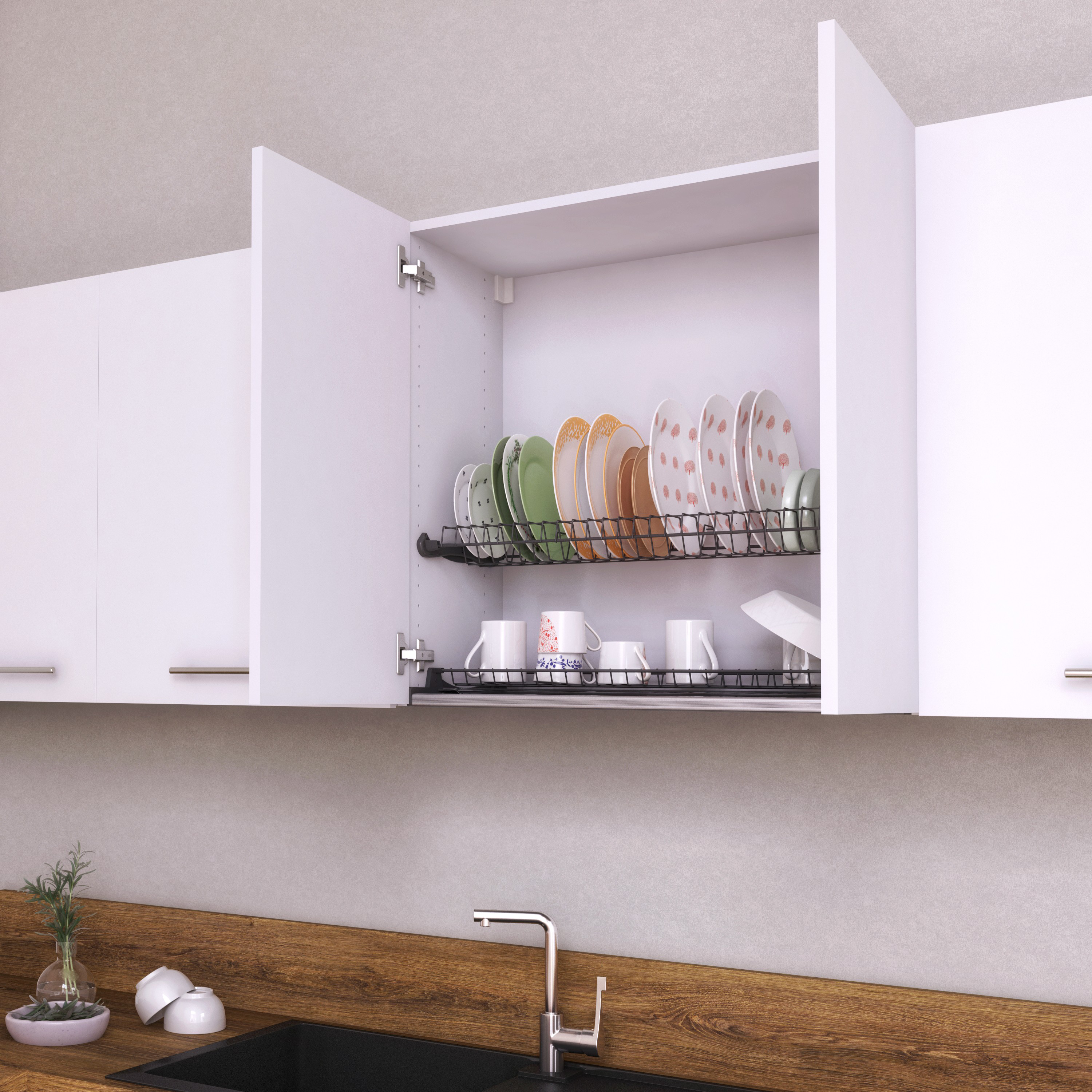 Escurreplatos de acero de 80x76.8x33.5 cm - 5