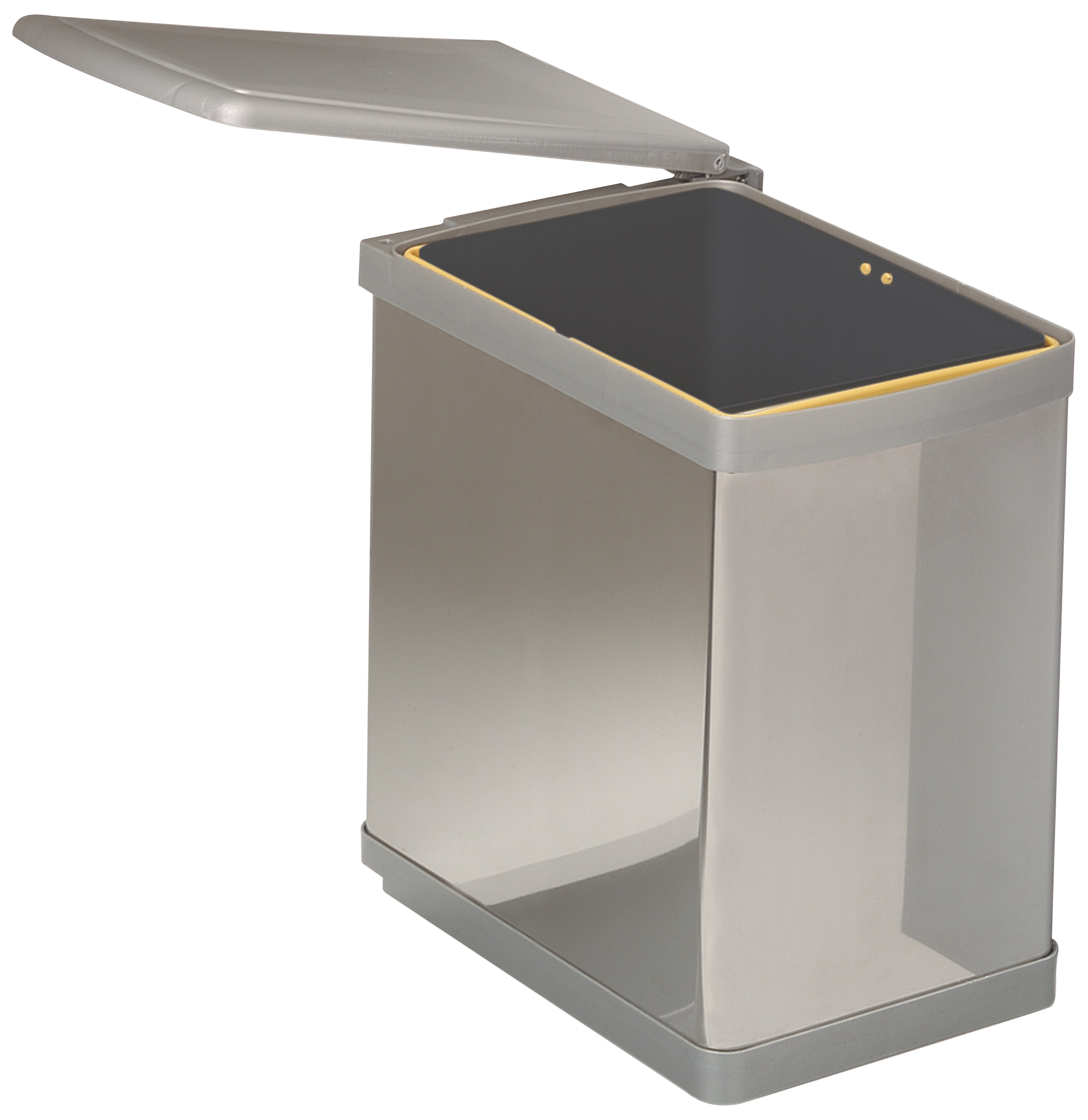 Balde de lixo extraível DELINIA AÇO INOX E PLÁSTICO 23L UNIVERSAL - 4