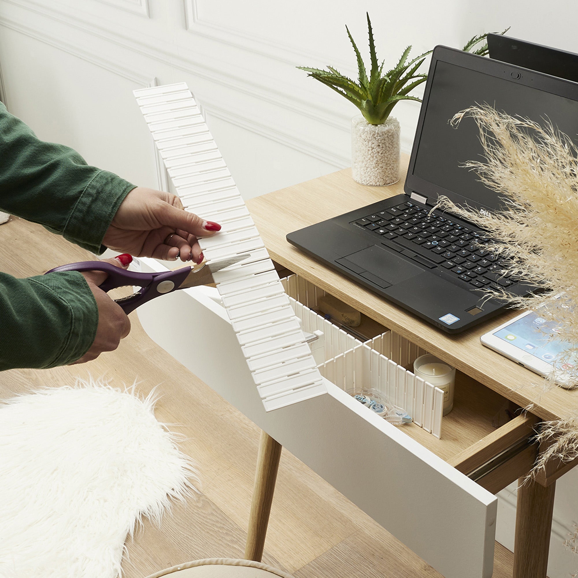 Pack 6 separadores de gaveta 45X6X6CM - 13