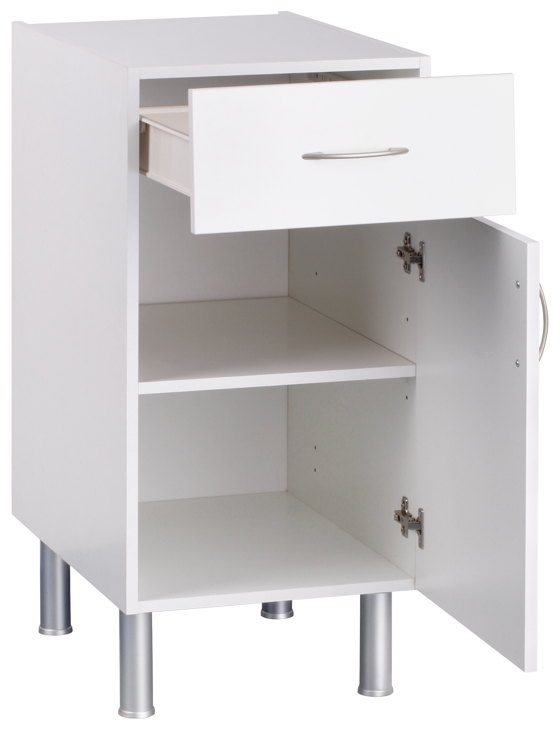 Mueble bajo de cocina Basic blanco mate 1 puerta 1 cajón Alt 70 x An 40 cm - 2