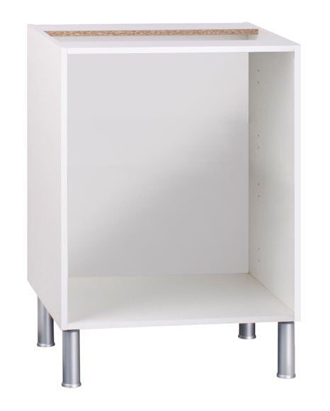 Mueble bajo para horno basic blanco fabricado en aglomerado 60 x 70 + 16 cm