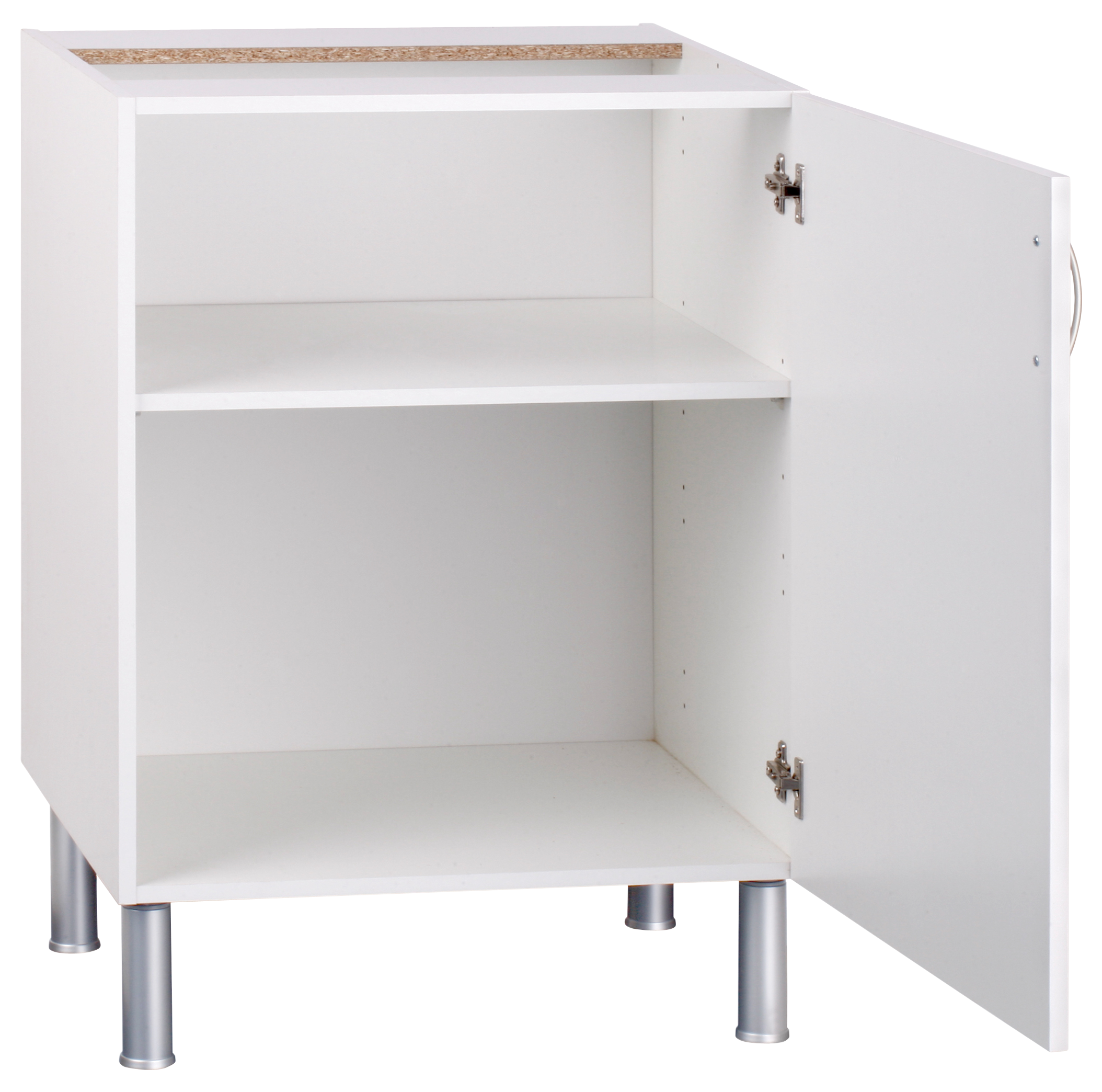 Mueble bajo de cocina Basic blanco mate 1 puerta Alt 70 x An 60 cm - 2