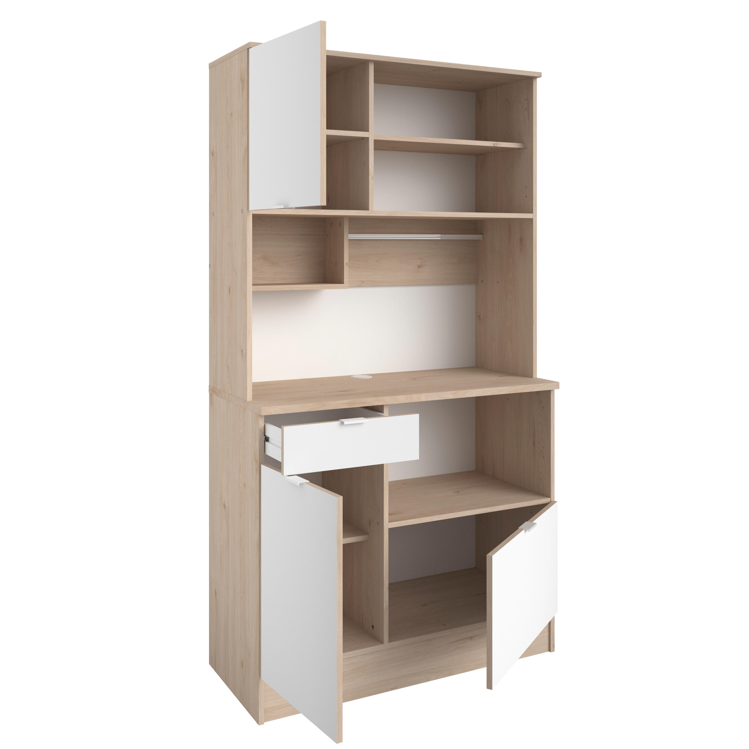 Alacena cocina socool Jackson blanco / roble 185.7 x 100.2 x 45.3cm - 7